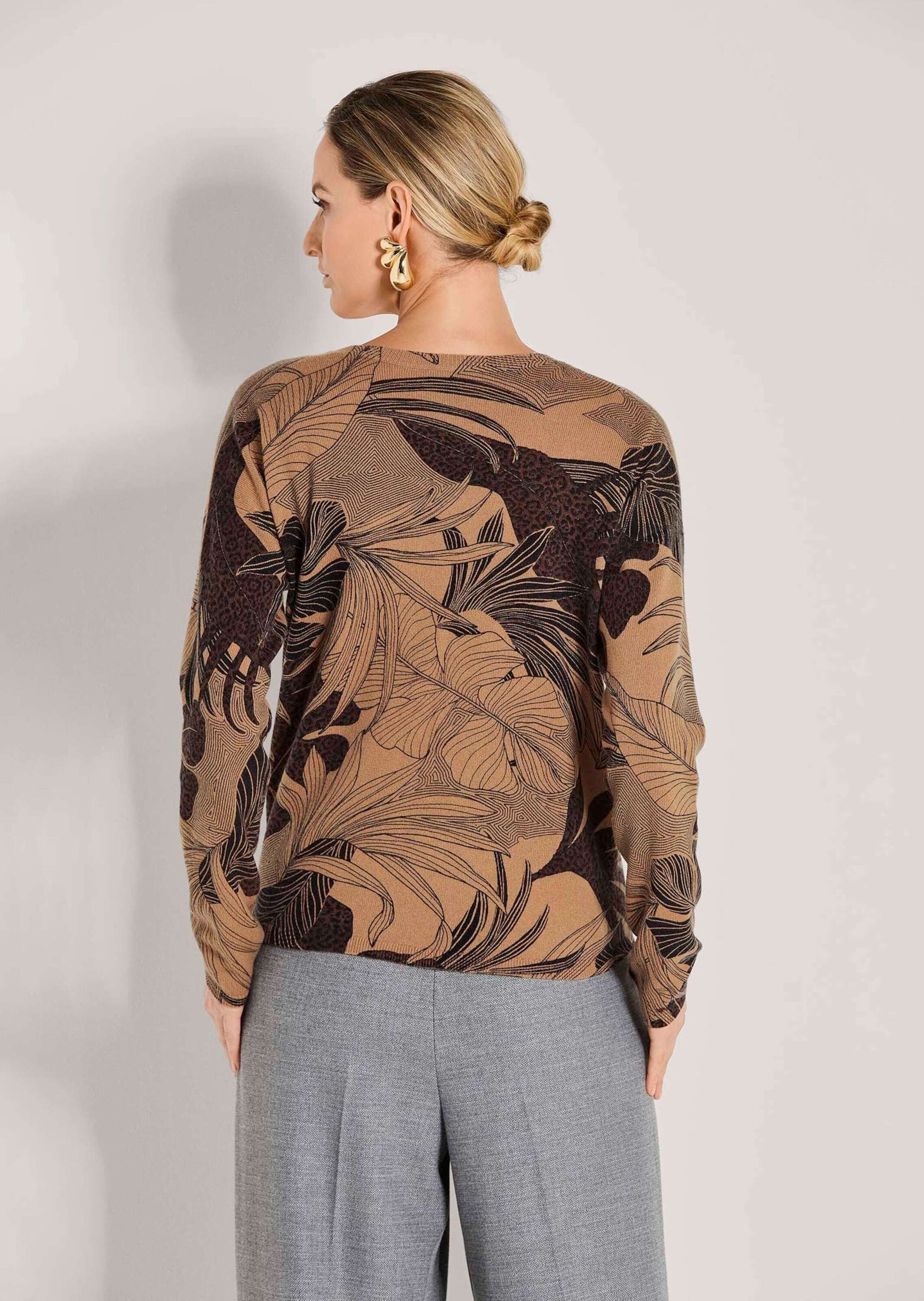 MADELEINE Longpullover »Kaschmirpullover Kaschmirpullover mit V-Ausschnitt«