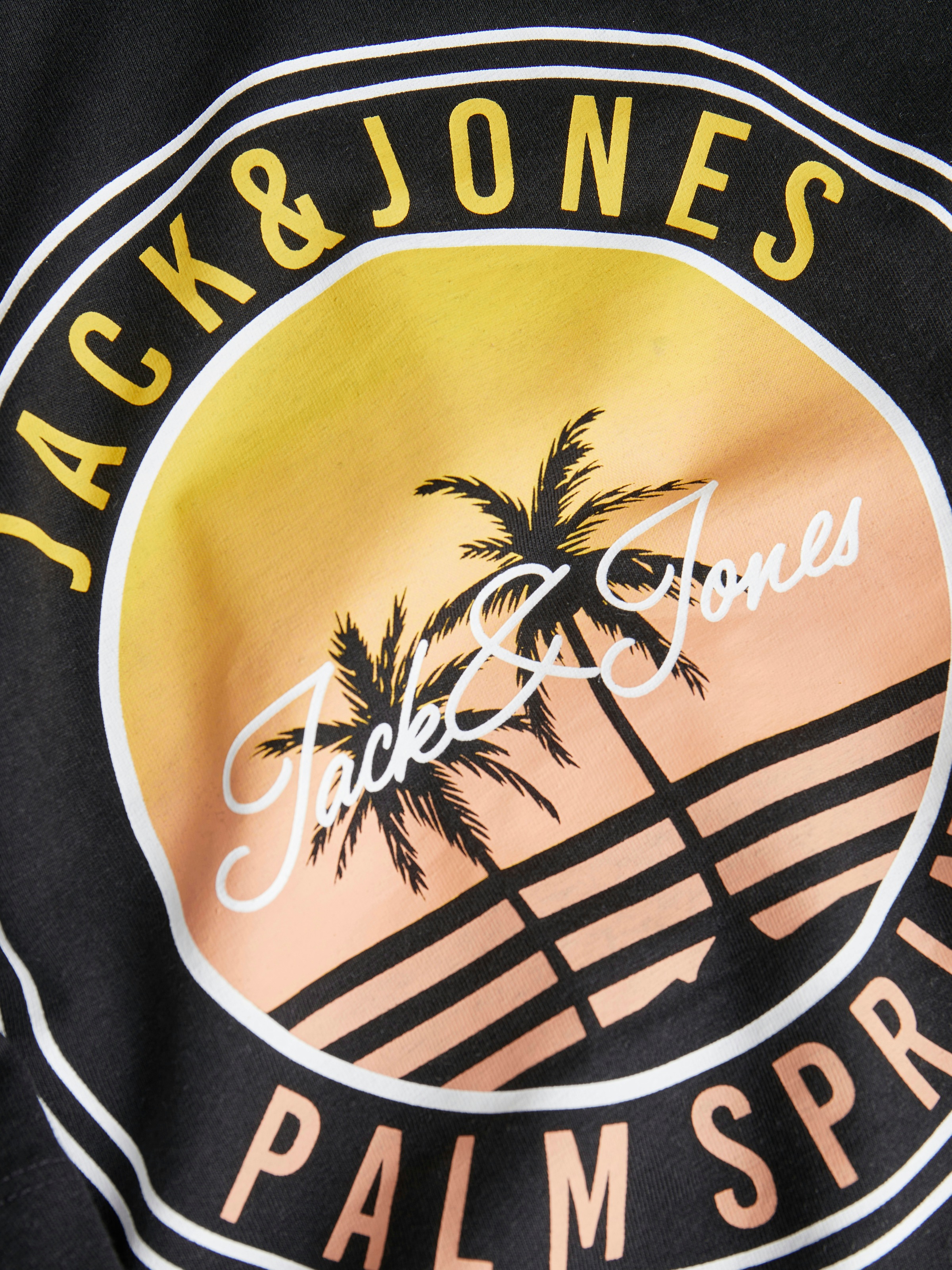 Jack & Jones Rundhalsshirt »JJPALM TEE SS CREW NECK LN«