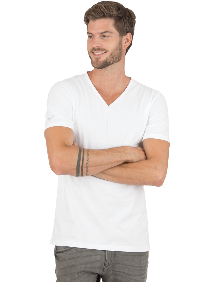 T-Shirt »TRIGEMA V-Shirt aus 100% Bio-Baumwolle (kbA)«, (1 tlg.)