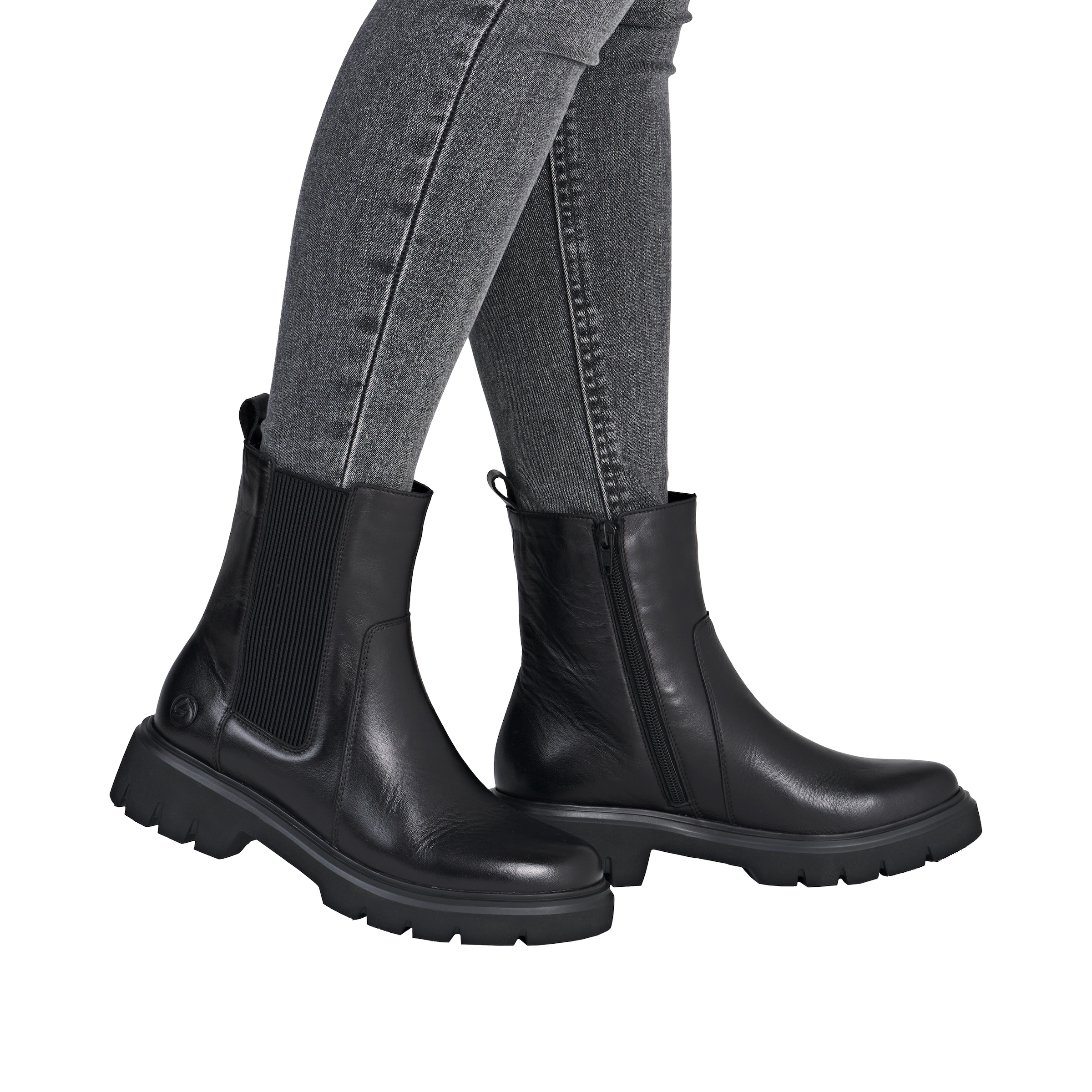 Remonte Chelseaboots, Klassik-Stiefelette, Boots, Profilsohle, mit Anziehlasche