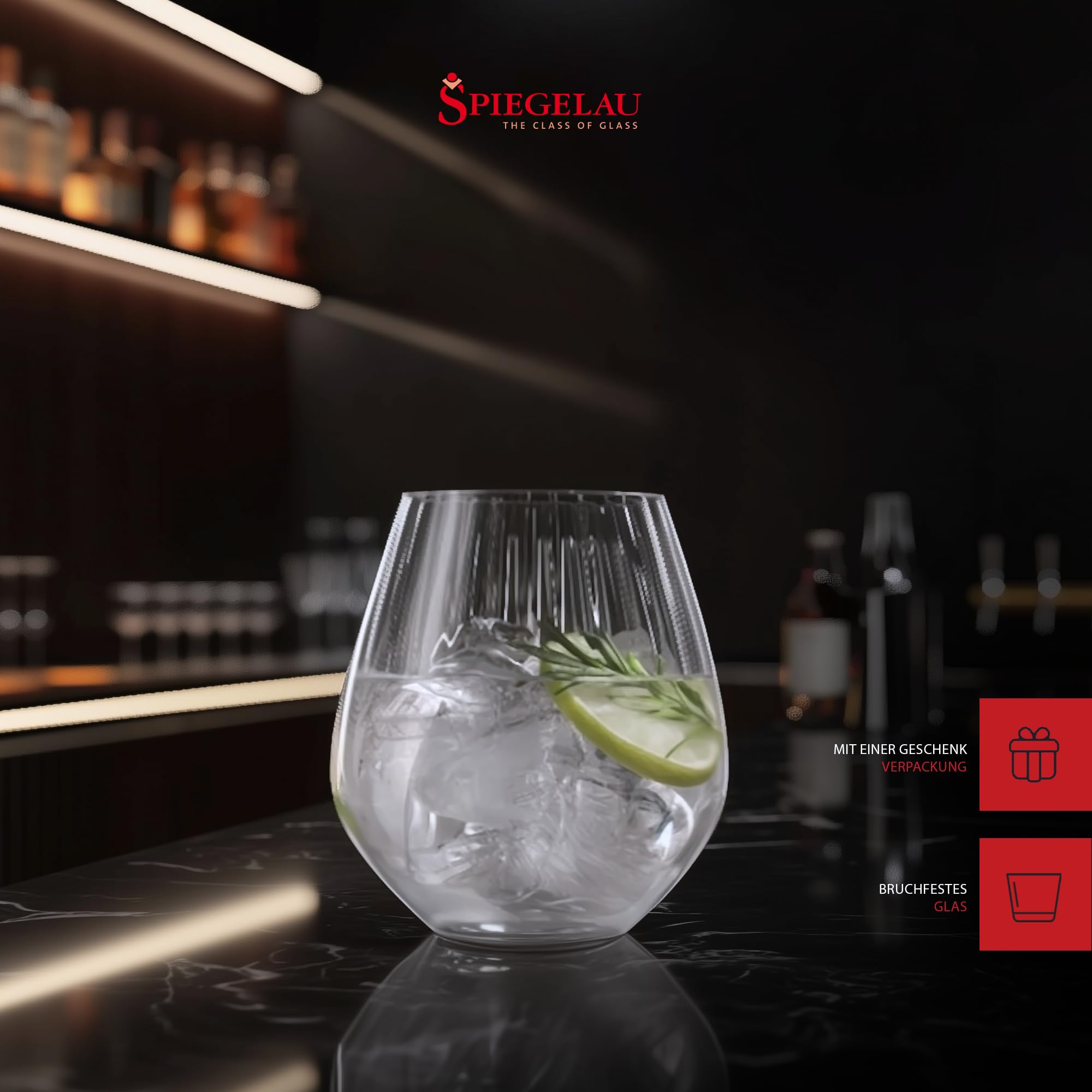 Thumbnail - SPIEGELAU Cocktailglas "Becher Gin Tonic 625 ml 4er Set transparent"
