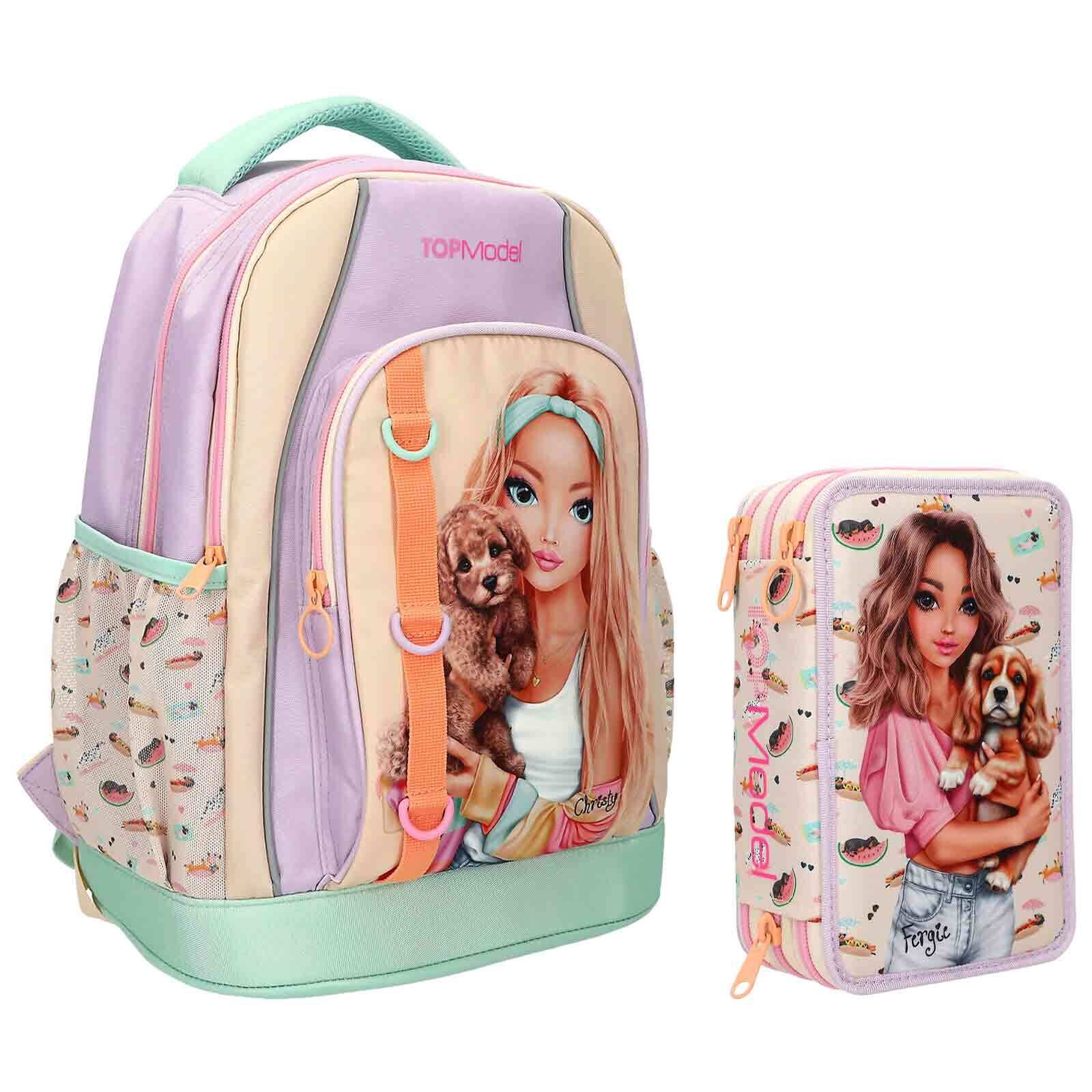 Depesche Rucksack »Schul-Set SUNNY DOG TOPModel 2er Set bunt«