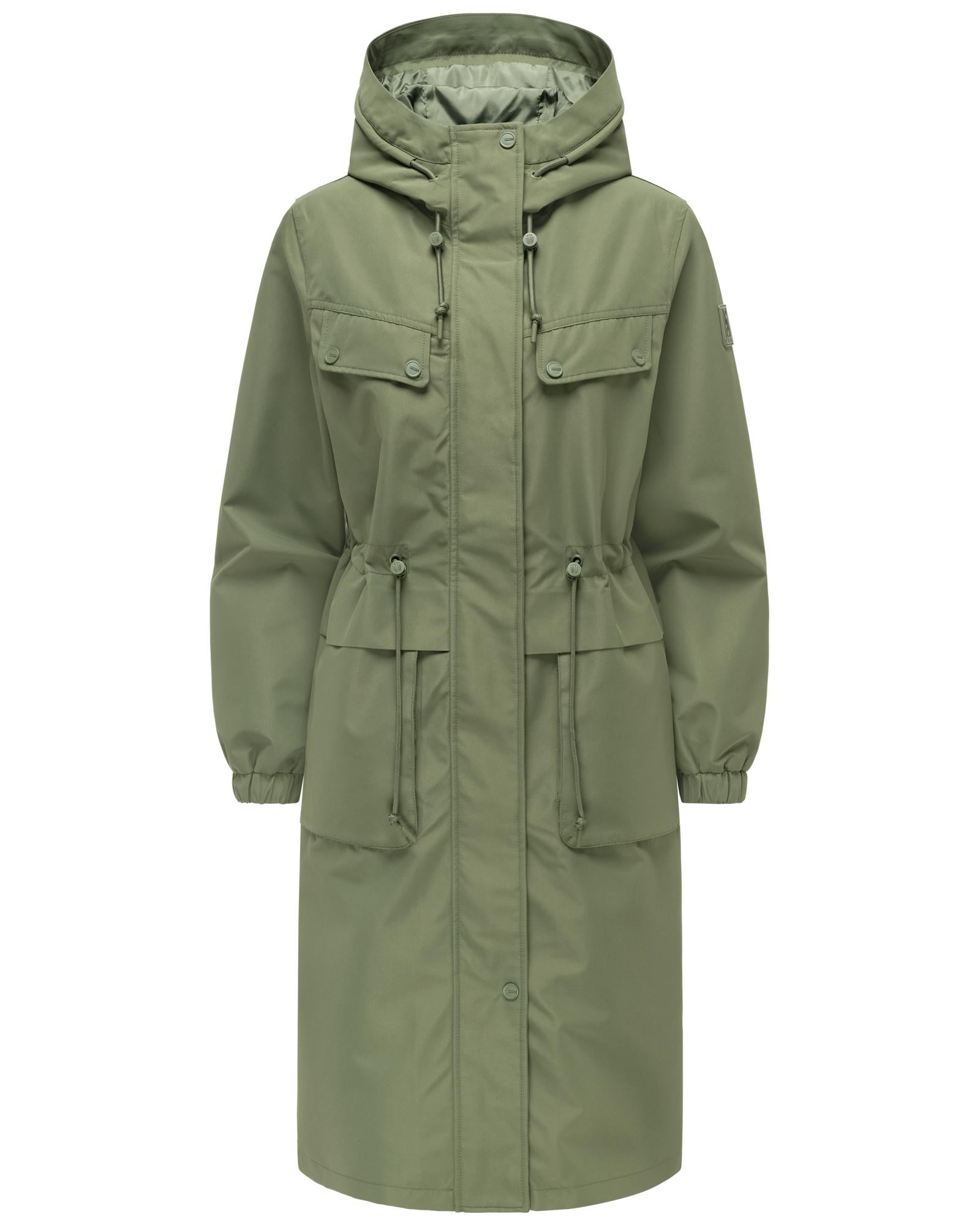 Navahoo Langmantel "Kirschwind 14" Leichter Übergangsmantel mit Brusttasche günstig online kaufen