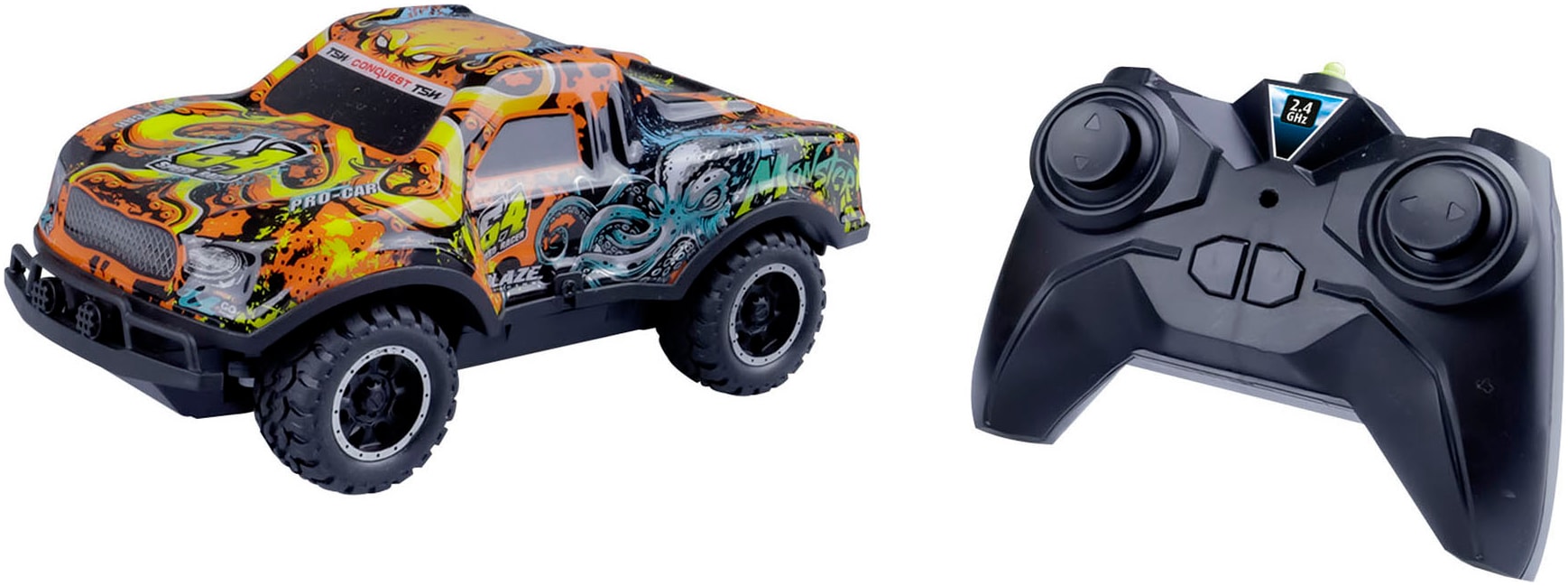 Revell® RC-Monstertruck »Revell® control, Ghost Driver, 2,4 GHz, orange«, mit LED-Licht