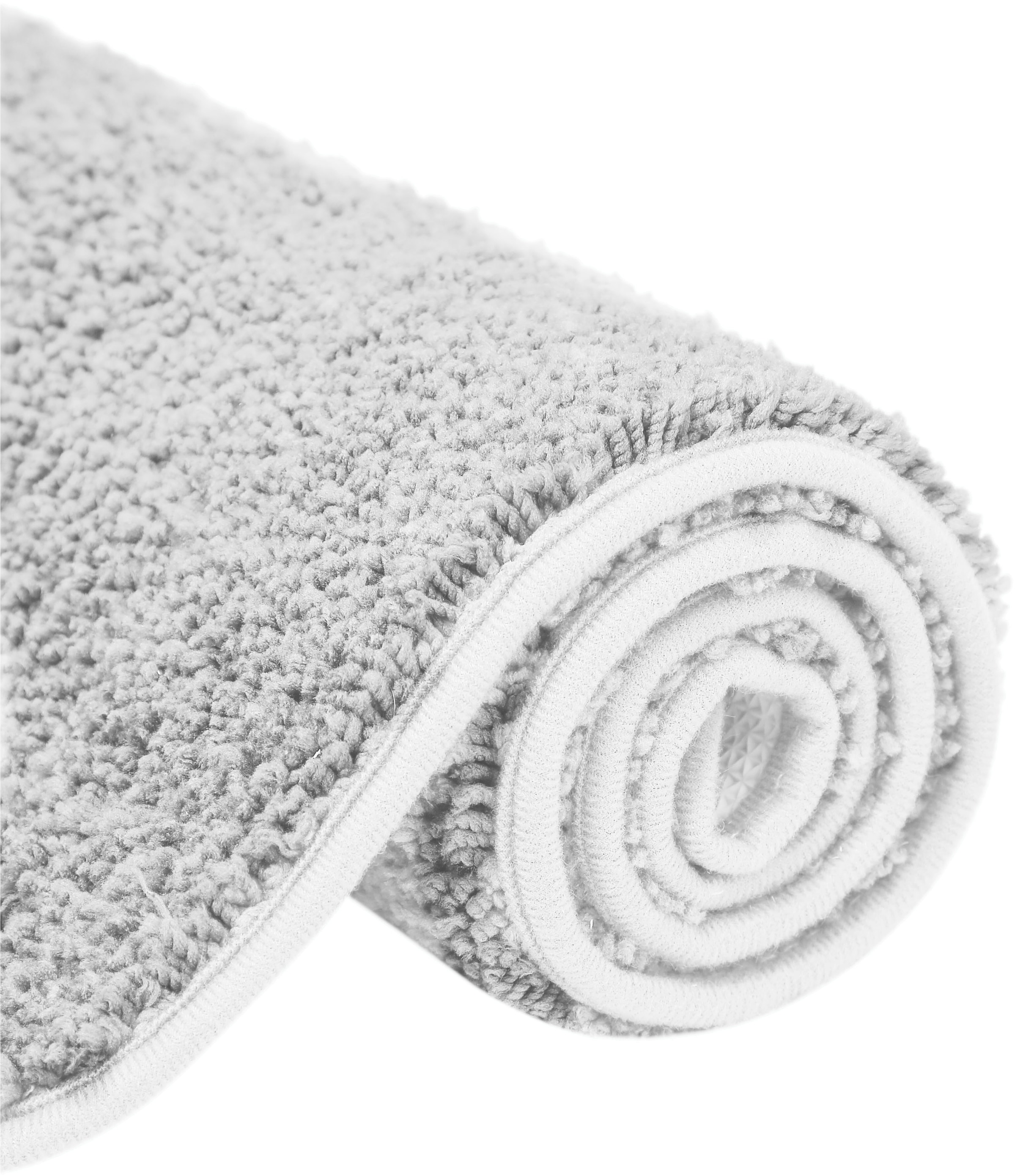 my home Badematte »Regona, Badteppich, Badvorleger, Badezimmer Teppich«, rutschhemmend beschichtet, fußbodenheizungsgeeignet-schnell trocknend-strapazierfähig, Uni Farben, besonders weich, als rechteckig und halbrund erhältlich