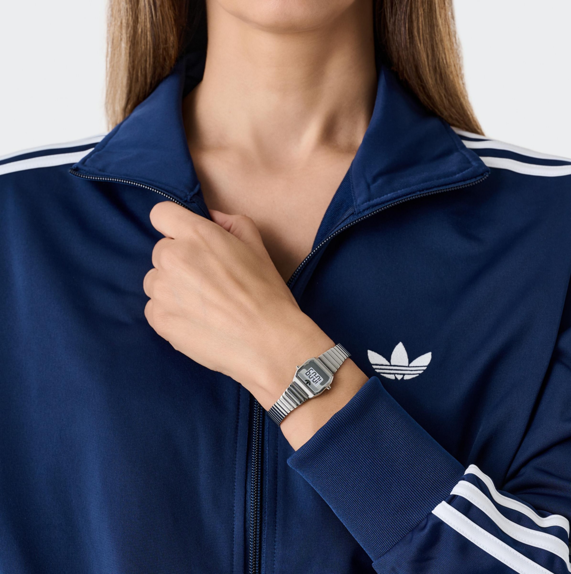 adidas Originals Digitaluhr »DIGITAL TWO XS« Quarzuhr, Armbanduhr, Damenuhr, Edelstahlarmband, digital