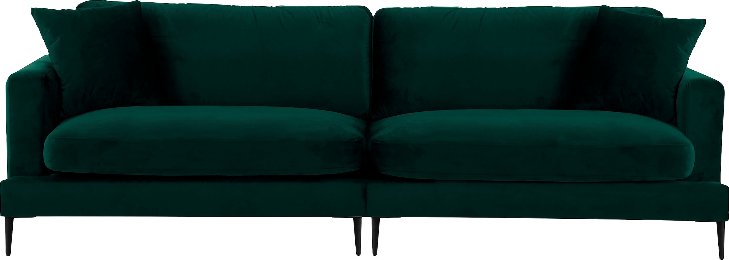 Leonique Big-Sofa "Cozy", mit losen Kissen und Metallbeinen