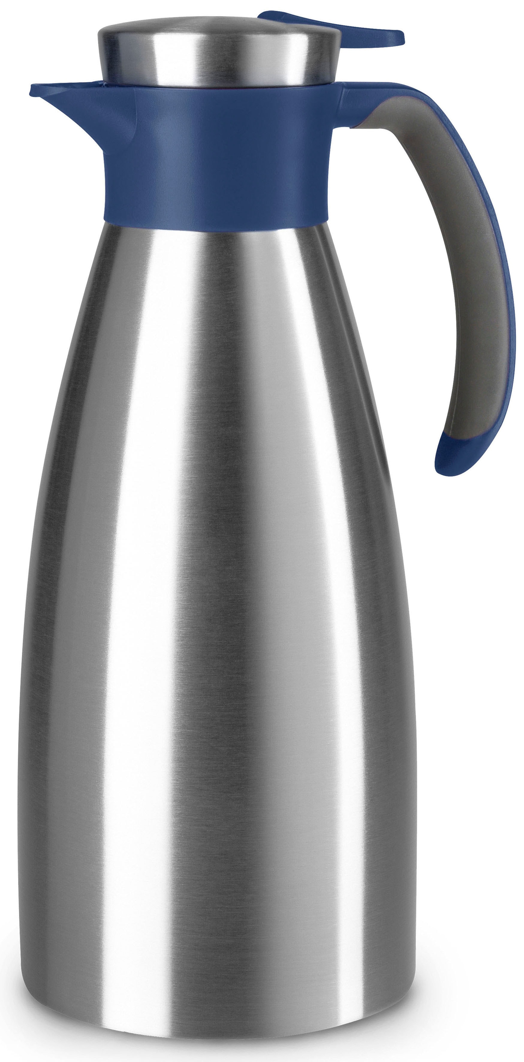 Emsa 1100000002199 "Soft Grip" 1,5 l 1 Stk. tlg. Quick Tip Verschluss, rutschfester Halt, 12 h heiß, 24 h kalt