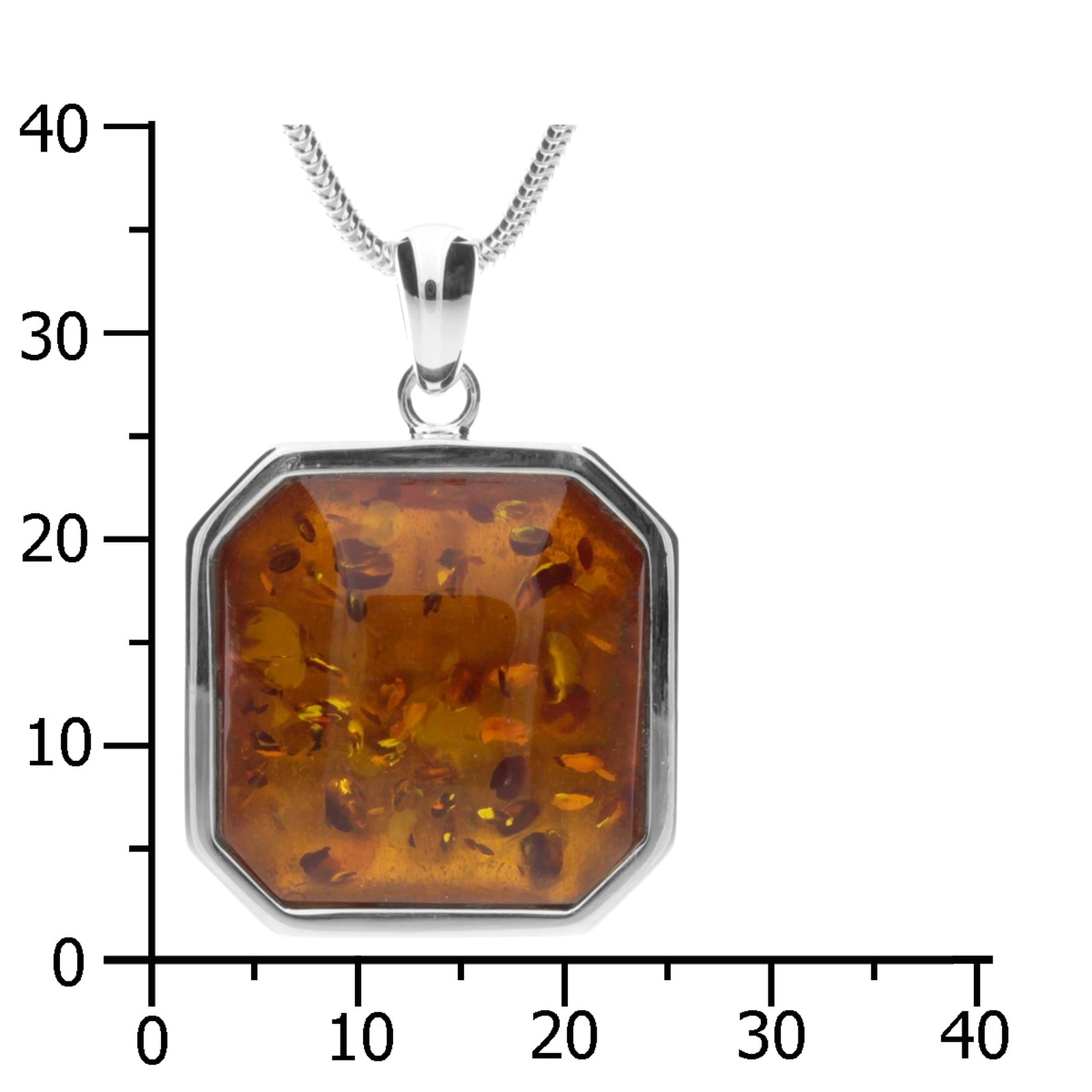 OSTSEE-SCHMUCK Kette mit Anhänger »Ostsee-Schmuck Kette mit Anhänger Xenia Kette mit Anhänger Xenia«, (2 tlg.)