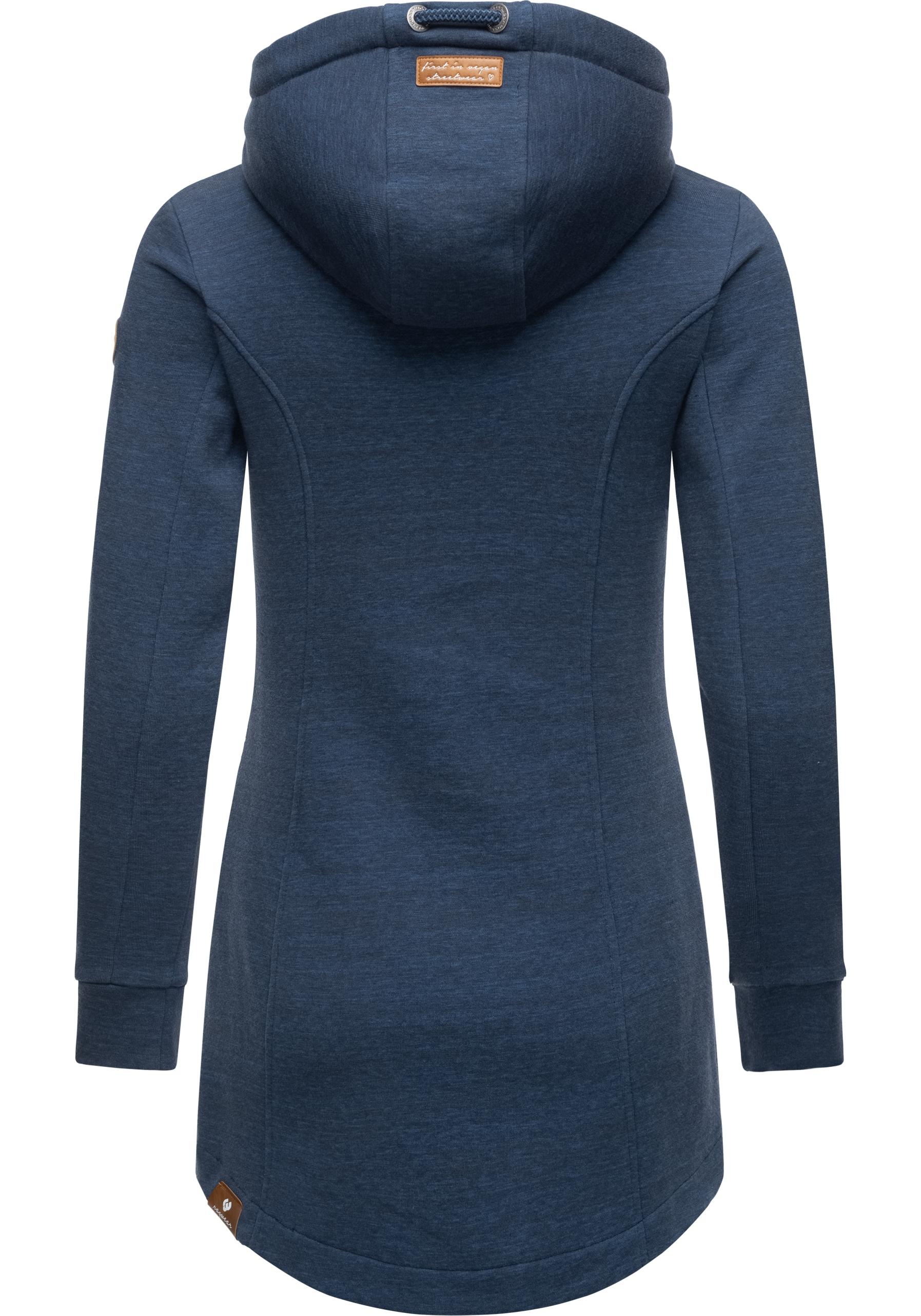 Ragwear Sweatjacke »Letty Intl.«, Sportliche Kapuzenjacke mit Kunstleder-Elementen