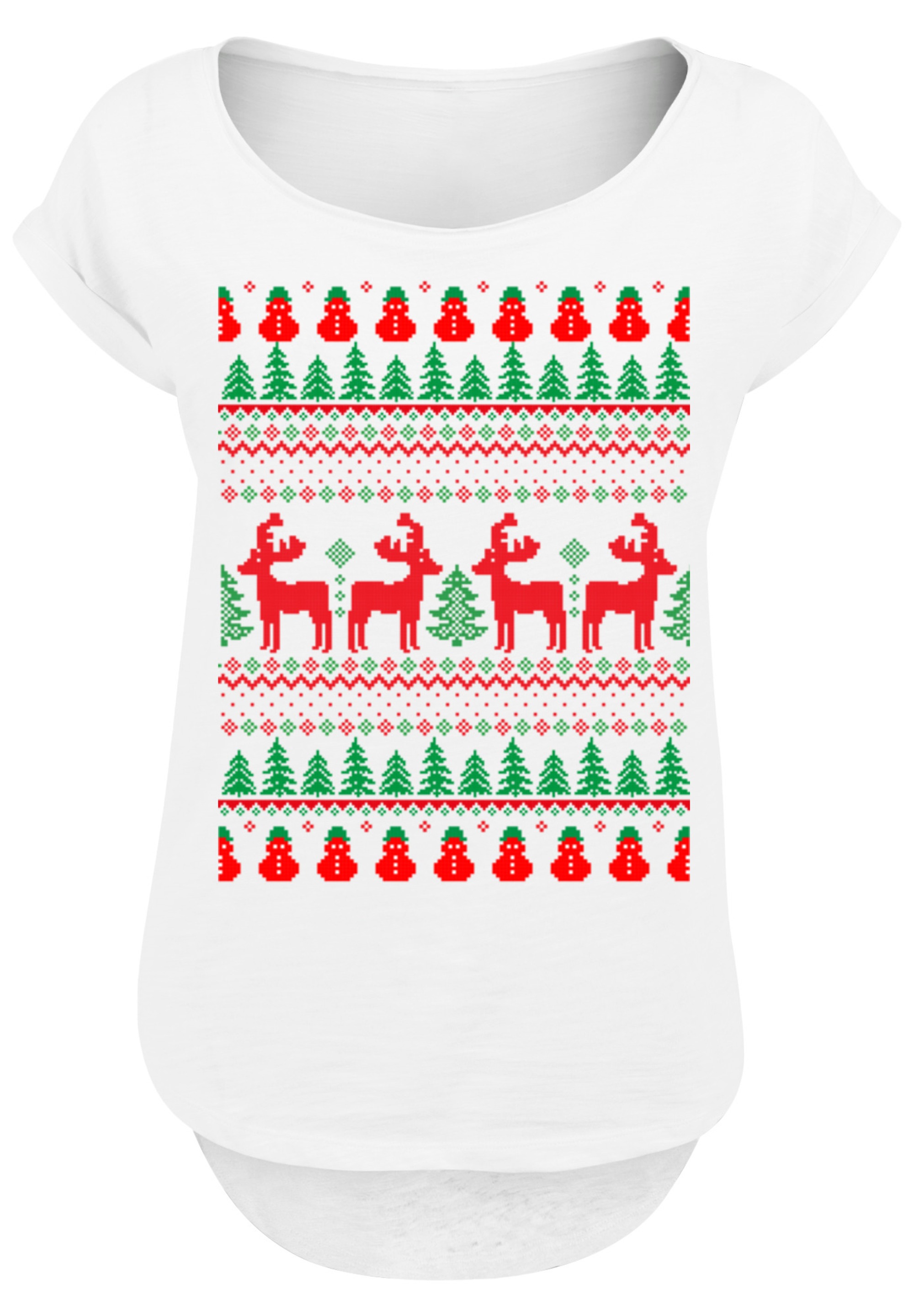 F4NT4STIC T-Shirt "Christmas Reindeers Weihnachten Muster", Print günstig online kaufen
