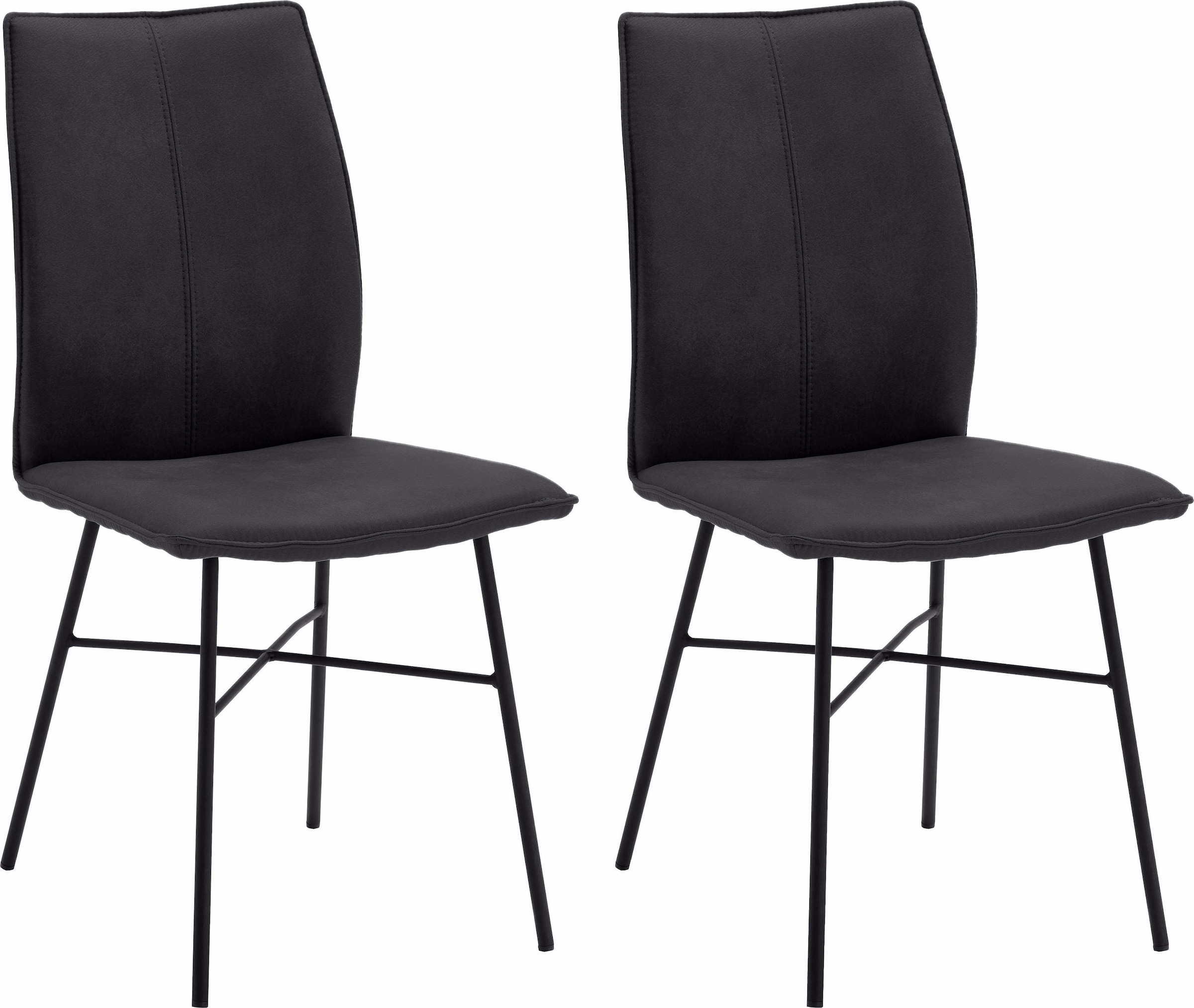 NIEHOFF SITZMÖBEL 4-Fußstuhl "Capri" (Set) 2 Stk.Bezug in Microfaser oder L günstig online kaufen