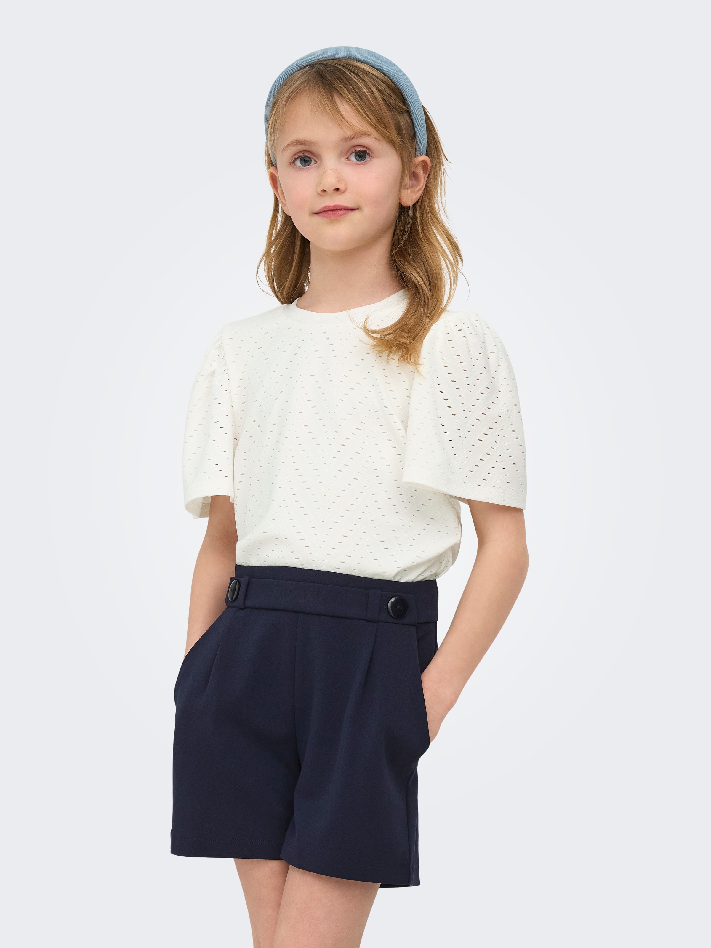 KIDS ONLY T-Shirt "KOGCARLA CATHINKA S/S TOP JRS" mit Raffungen an der Schulter