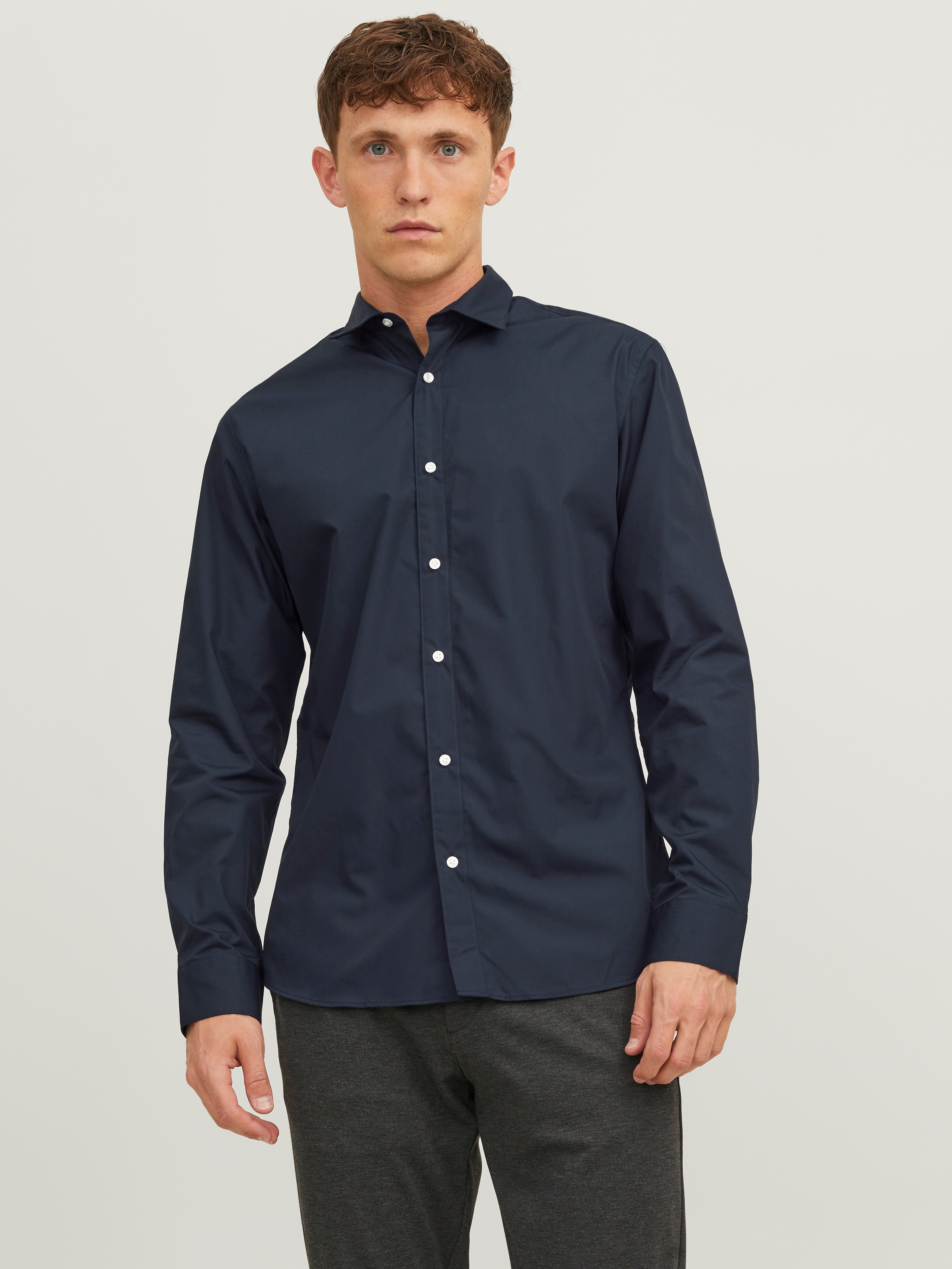 Jack & Jones Langarmhemd »JJJOE SHIRT LS PLAIN«