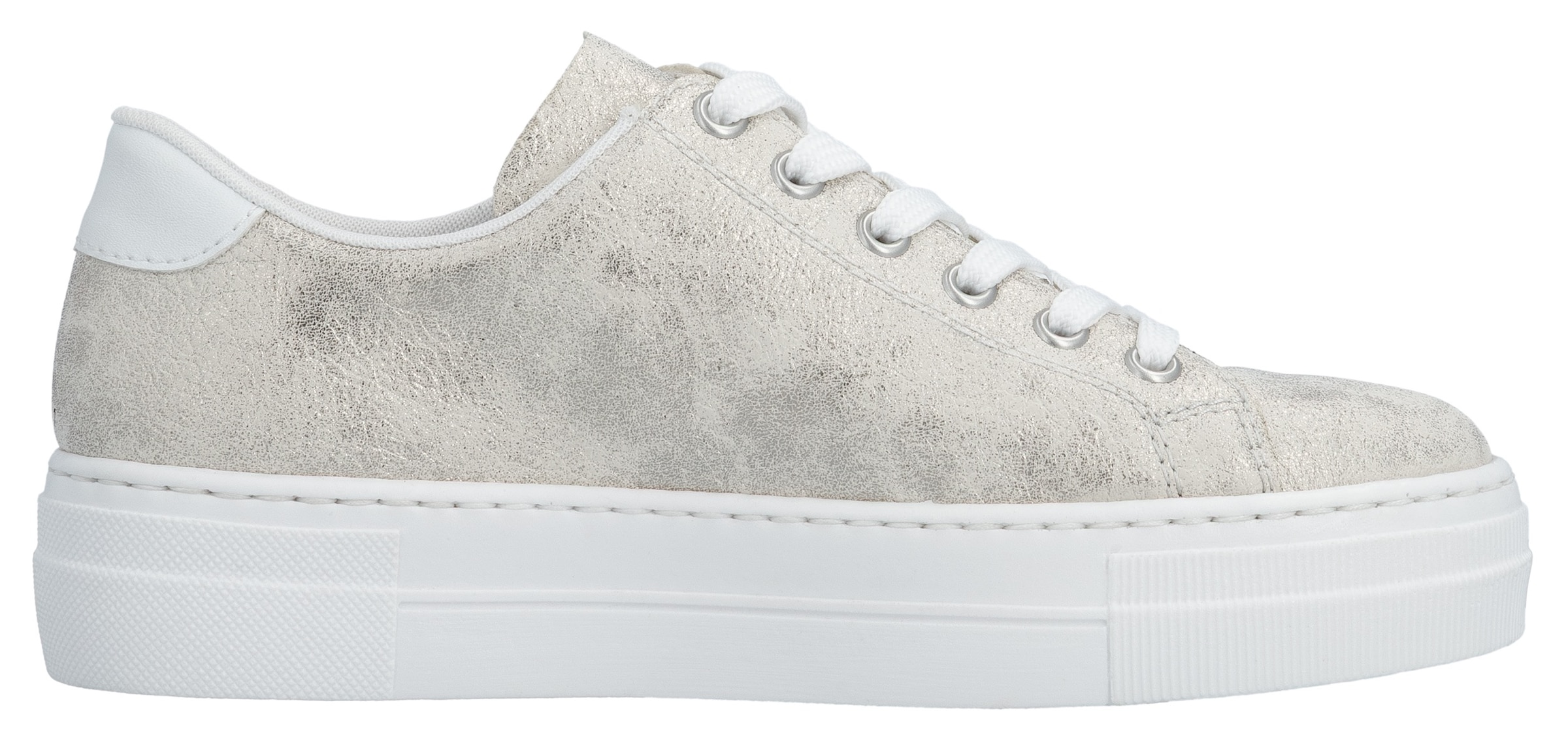 Rieker Sneaker  , Freizeitschuh, Halbschuh, Schnürschuh mit Plateausohle