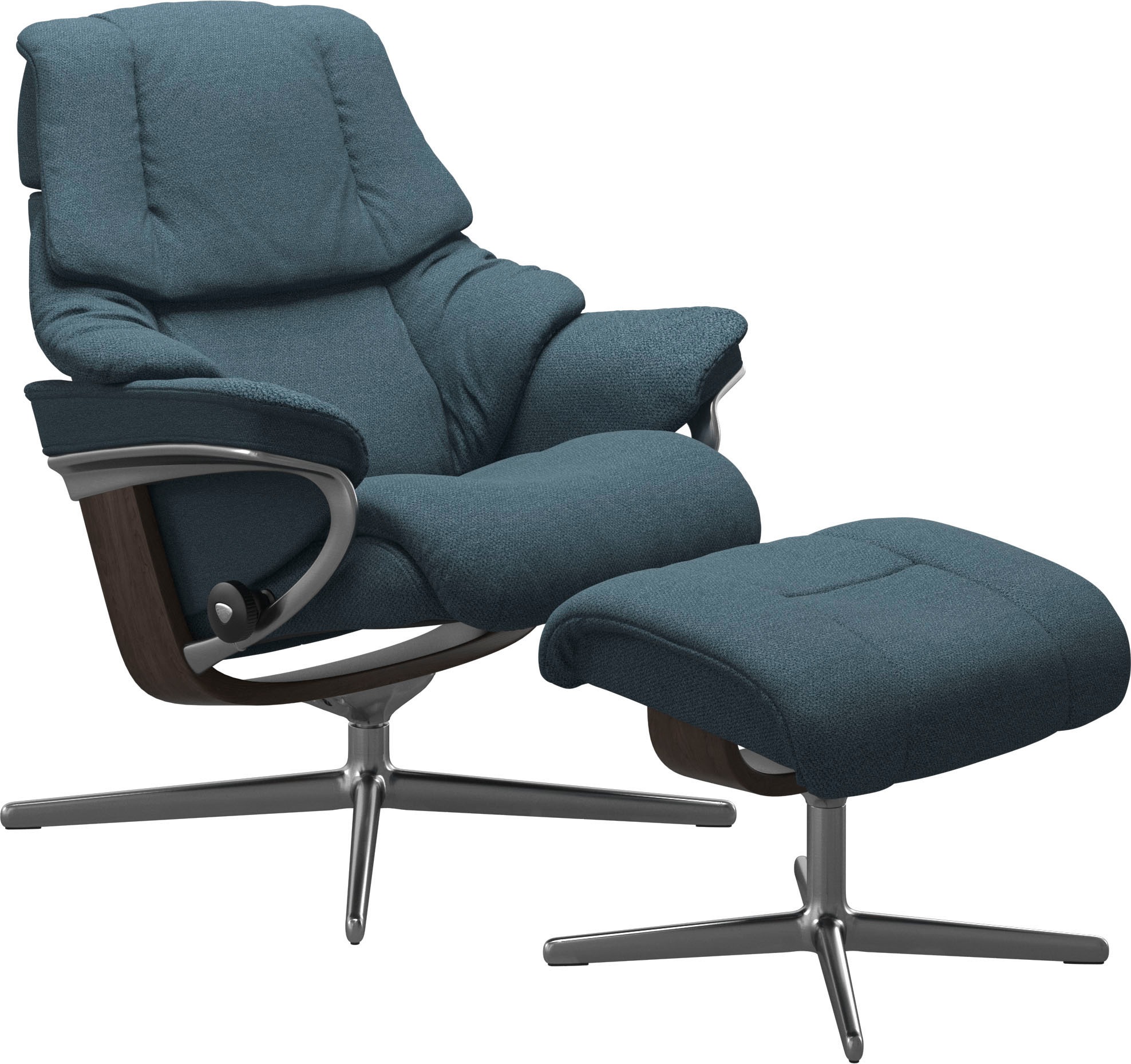 Stressless Fußhocker "Reno", mit Cross Base, Größe S, M & L, Holzakzent Wenge