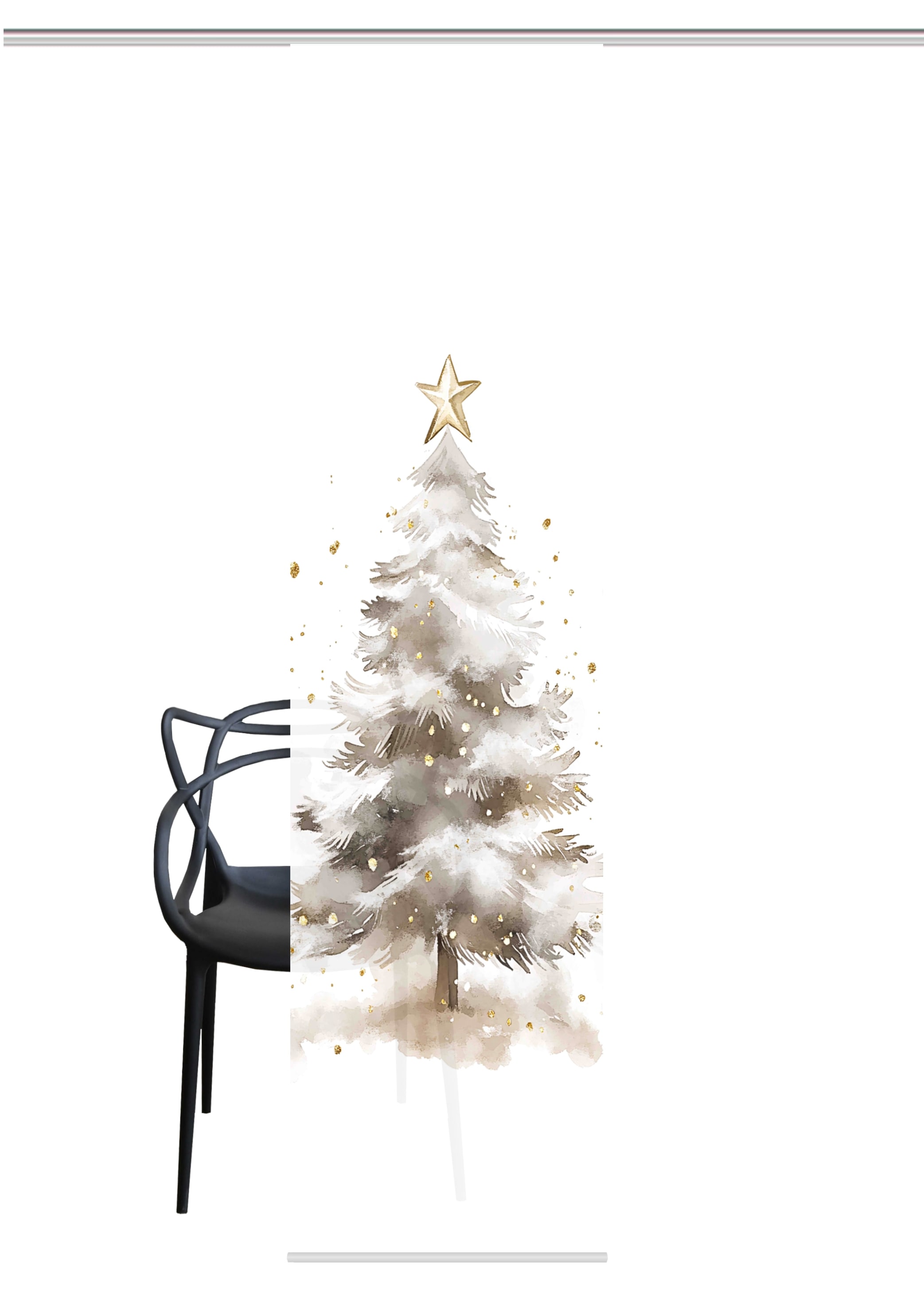 HOME WOHNIDEEN Schiebegardine "CHRISTMAS TREE" Paneelwagen 1 Stk. tlg. Schi günstig online kaufen