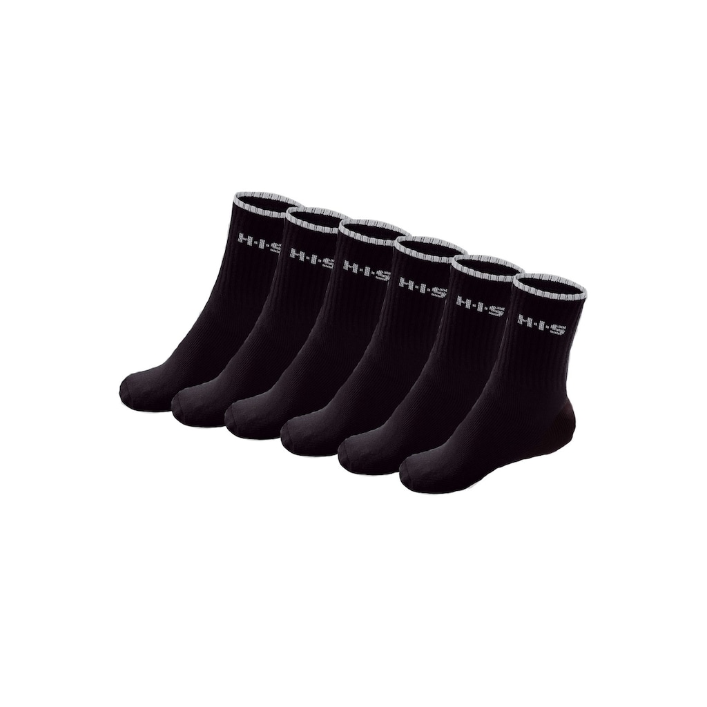 H.I.S Sportsocken, (Packung, 6 Paar), mit Frottee & verstärkten Belastungszonen