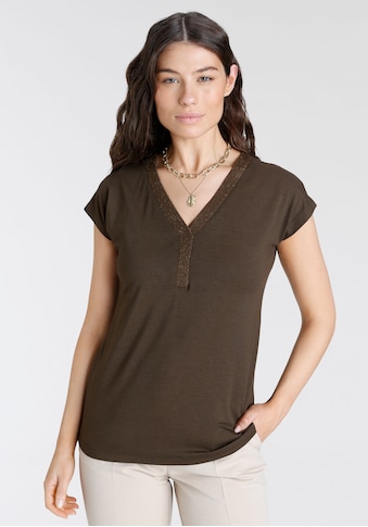 Laura Scott T-Shirt, mit glitzerndem Detail am Ausschnitt kaufen
