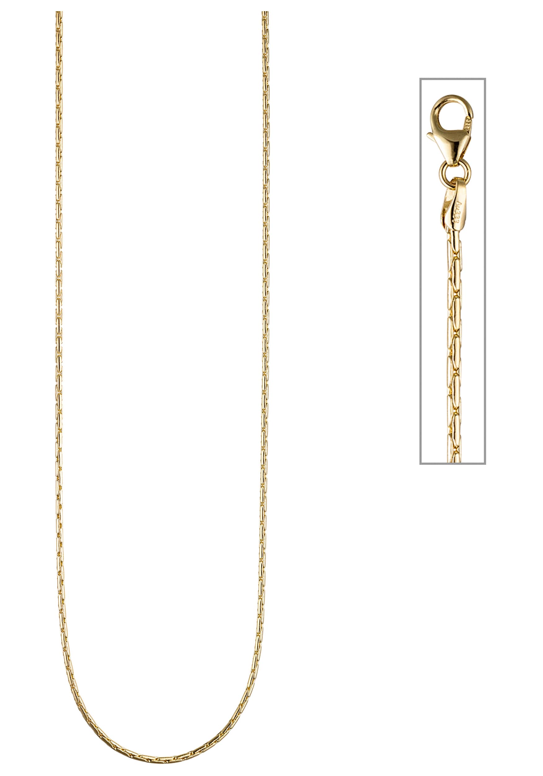 JOBO Goldkette »Kobrakette oval 1,7 mm« 8 Karat 333 Gold 50 cm