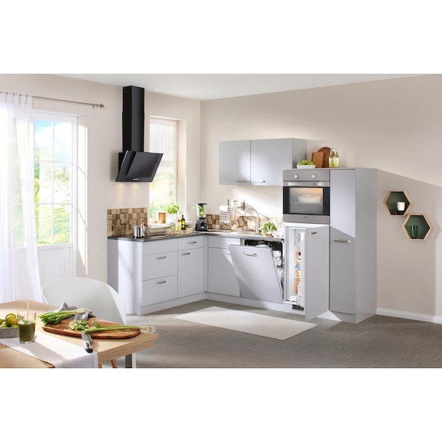 wiho Küchen Winkelküche »Michigan«, mit E-Geräten, 260 x 170 cm kaufen |  BAUR