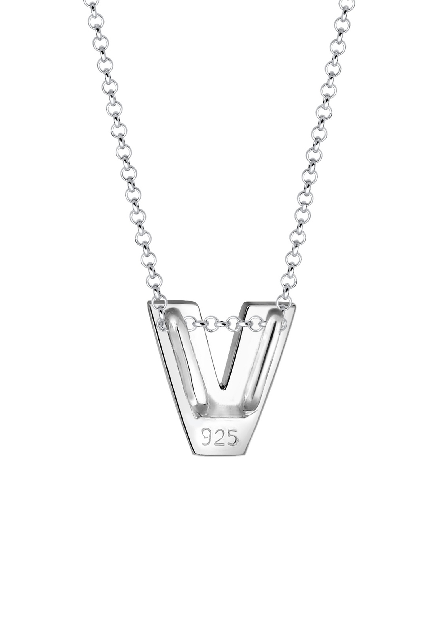 Elli Kette mit Anhänger »Buchstabe V Initialen 925 Sterling Silber«