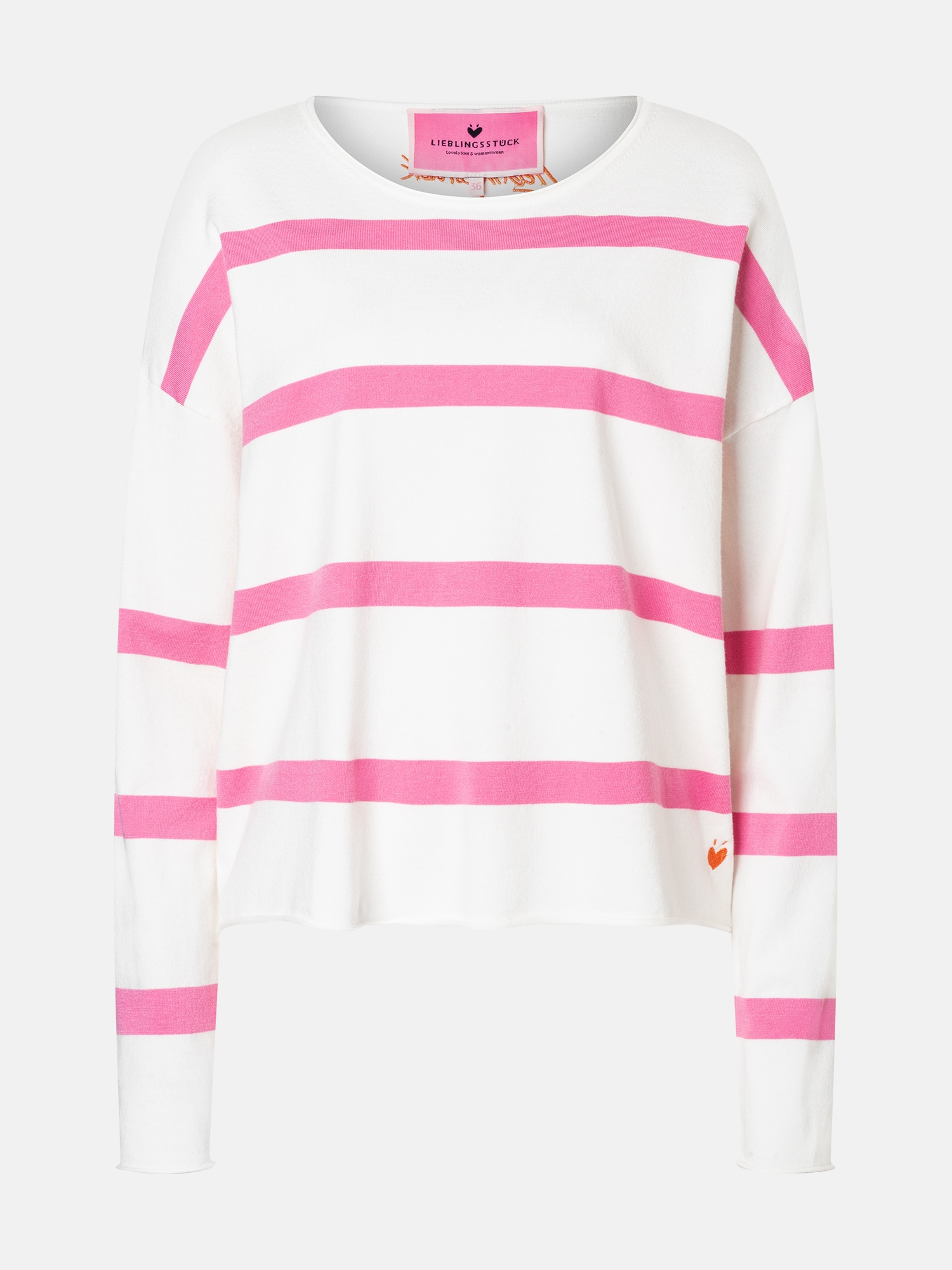 Lieblingsstück Rundhalspullover »MarciEP« mit Streifen