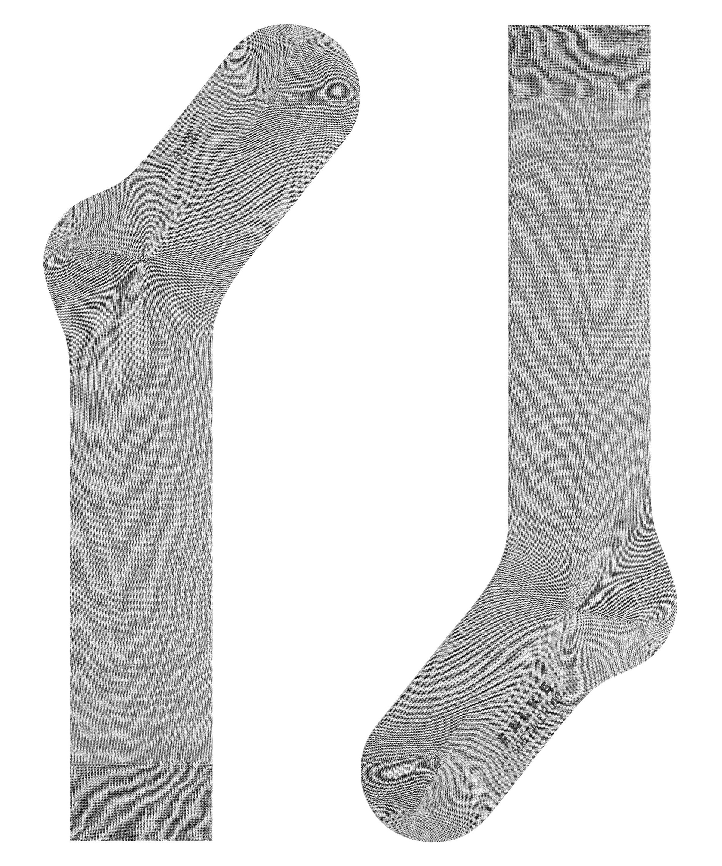 FALKE Kniestrümpfe »Softmerino«, Wärmende Wirkung, hohe Feuchtigkeitsaufnahme, atmungsaktiv, Wollanteil