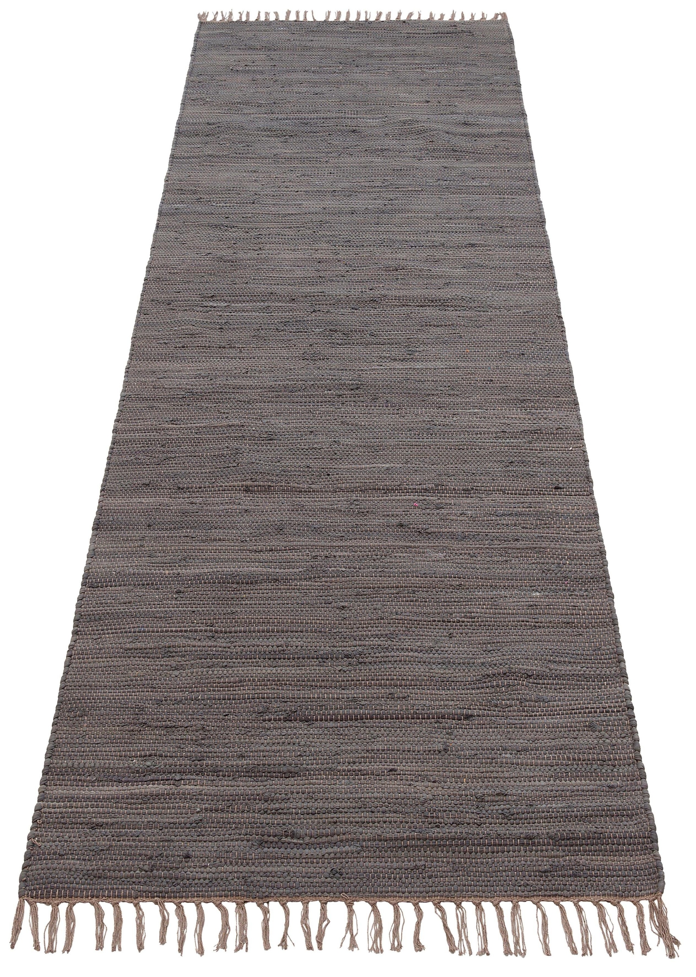 OTTO home Teppich "Paul" rechteckig 5 mm Höhe Wendeteppich, Uni, handgewebt günstig online kaufen