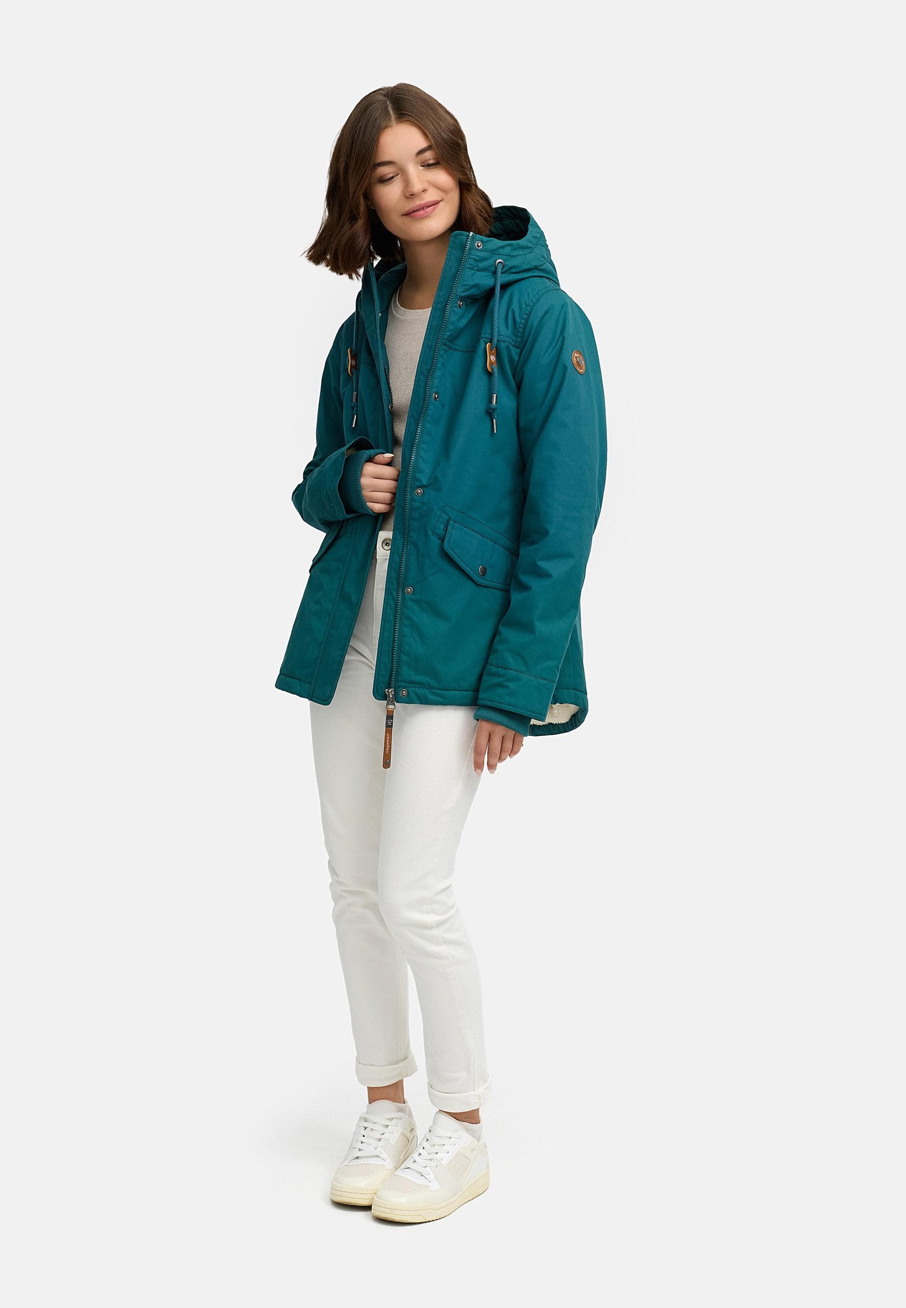 Ragwear Winterjacke »Parkker Warm YOUMODO«, mit Kapuze, Winter Parka mit kuscheligem Teddy-Innenfutter