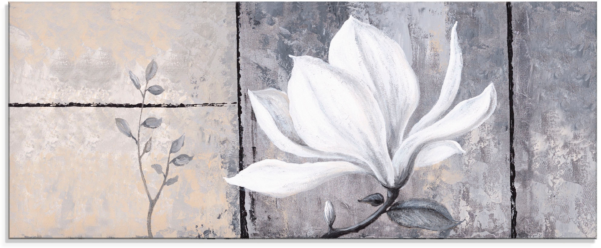 Artland Glasbild "Klassische Magnolie" Blumen 1 Stk. tlg. in verschiedenen günstig online kaufen
