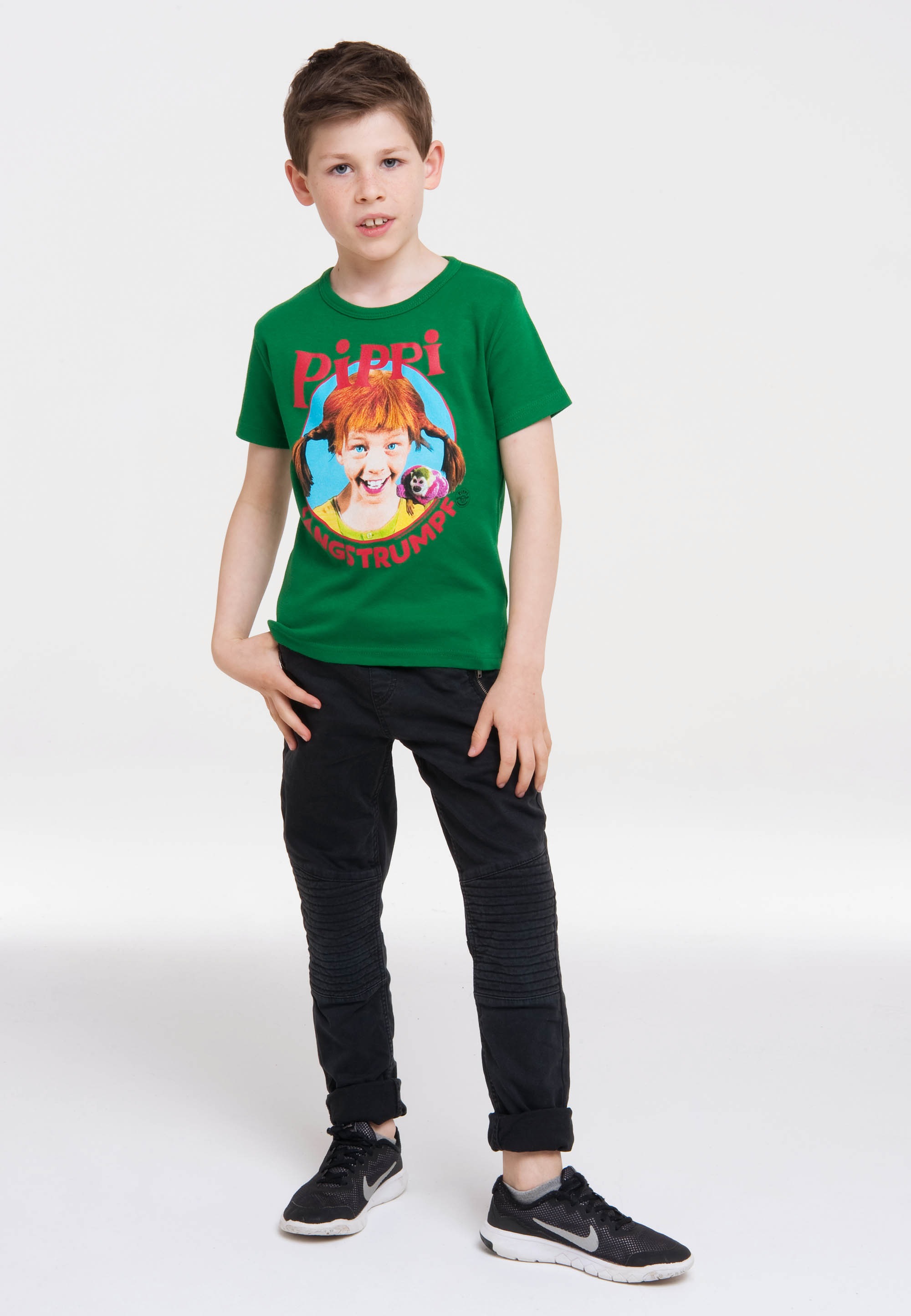 Thumbnail - LOGOSHIRT T-Shirt "Pippi Langstrumpf Portrait" mit coolem Pippi Langstrumpf-Print