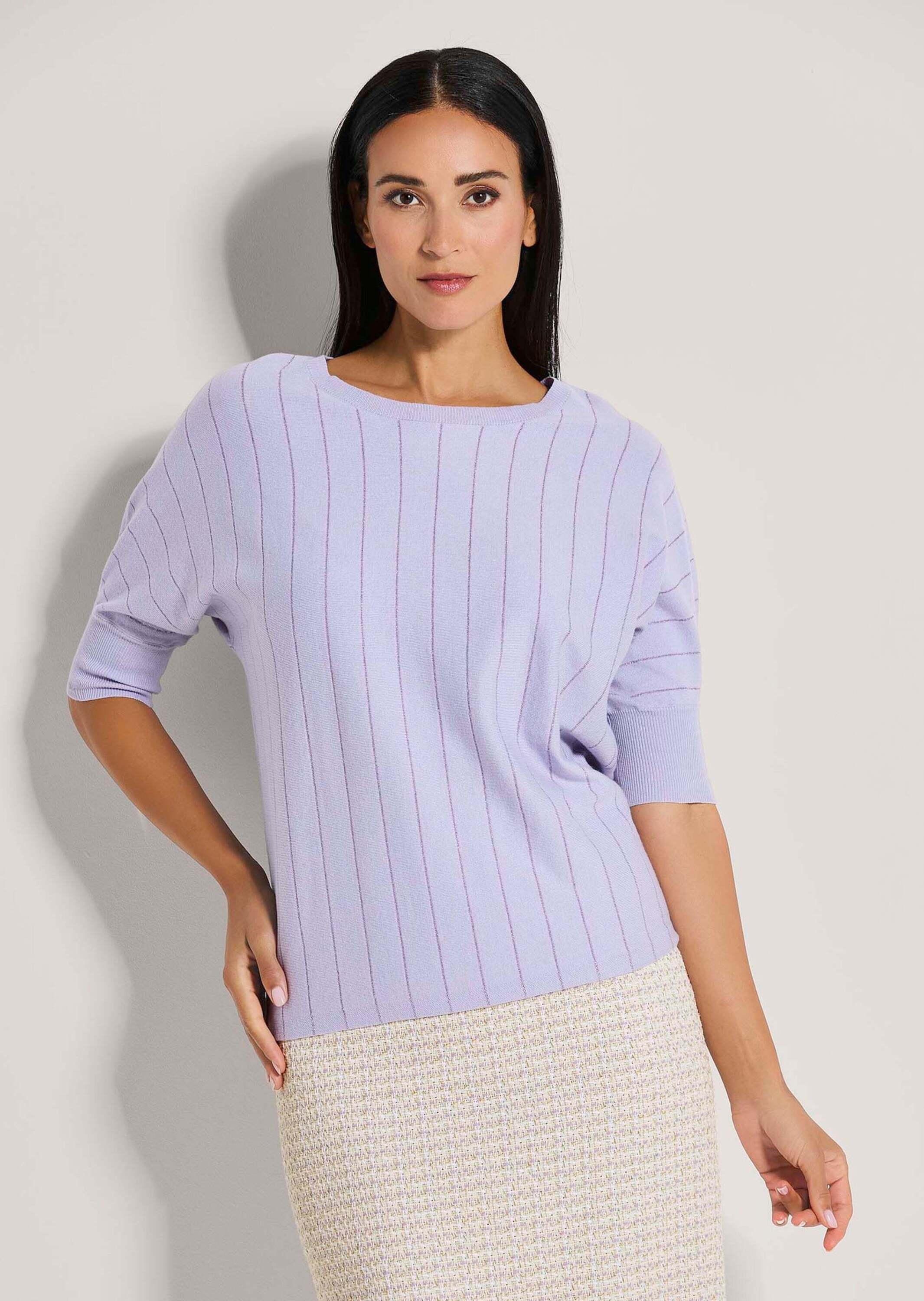 MADELEINE Longpullover "Pullover Oversize-Pullover mit Glanz-Effekt" günstig online kaufen