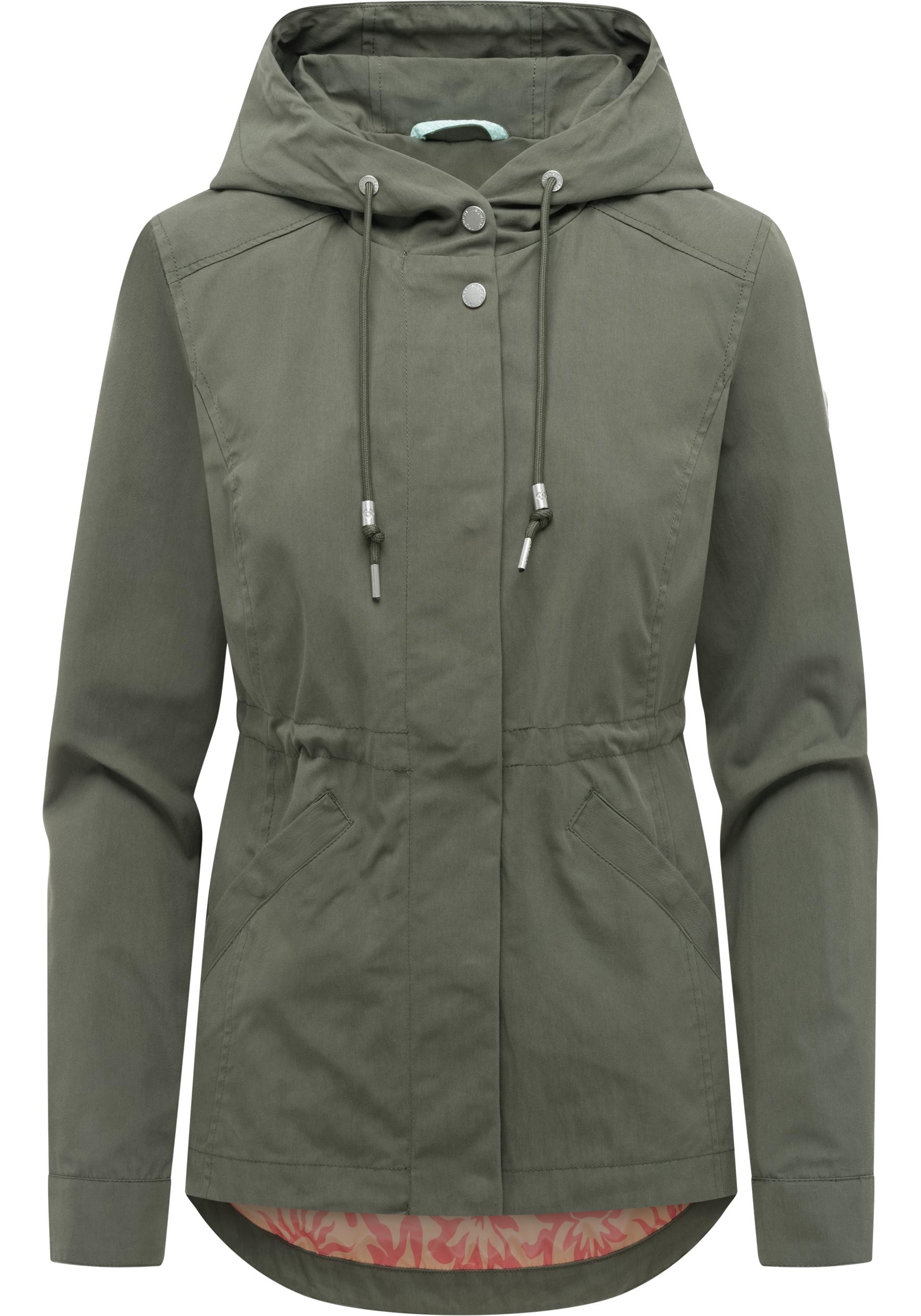 Ragwear Parka »Dankira« mit Kapuze Leichte Übergangsjacke mit verstellbarer Kapuze