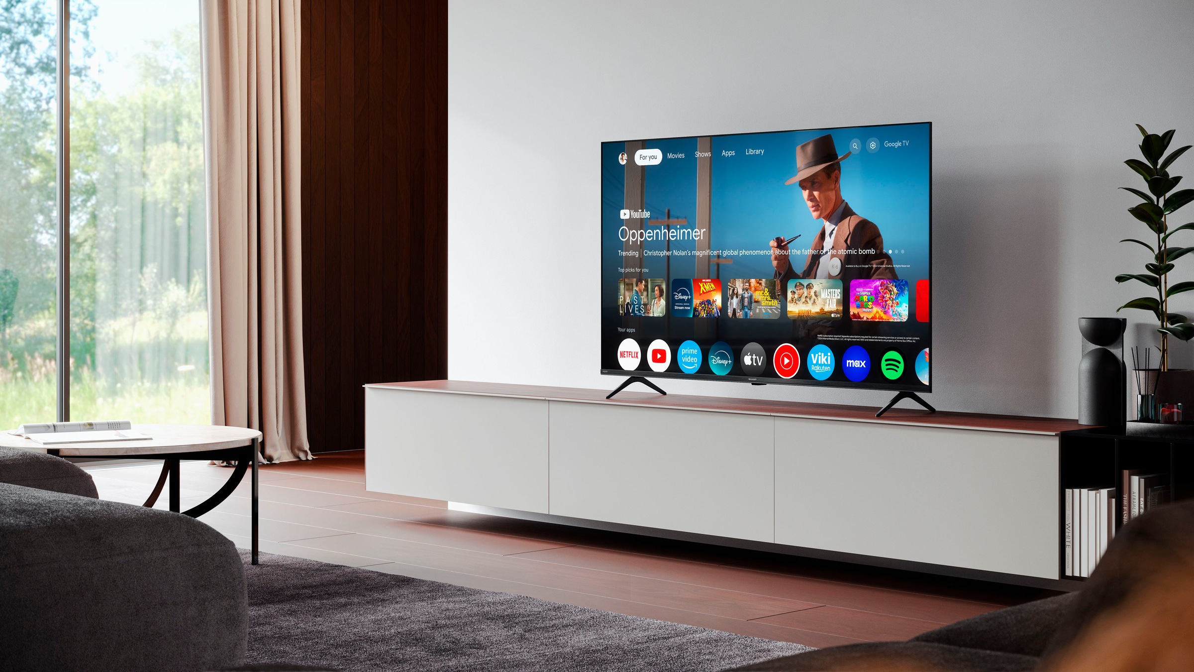 Sharp LED-Fernseher »4T-C50HLx«, 4K Ultra HD, Smart-TV-Google TV