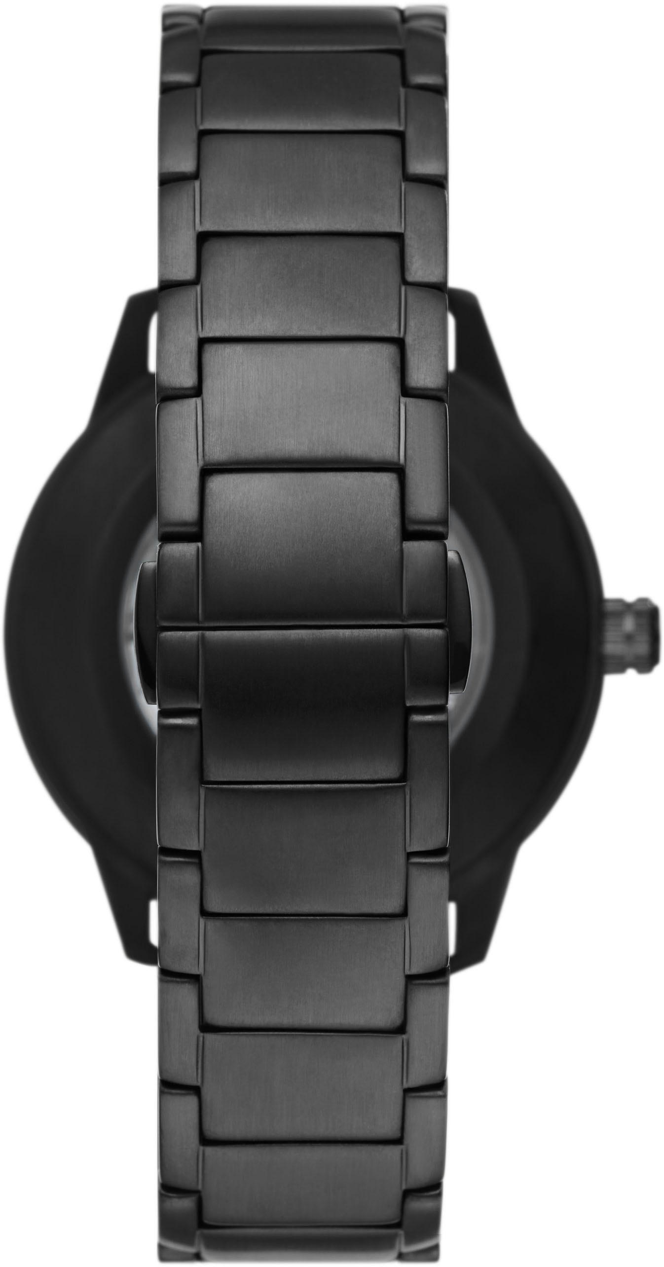 Emporio Armani Automatikuhr »AR60054«, Armbanduhr, Mechanische Uhr, Herrenuhr, offene Unruh, analog