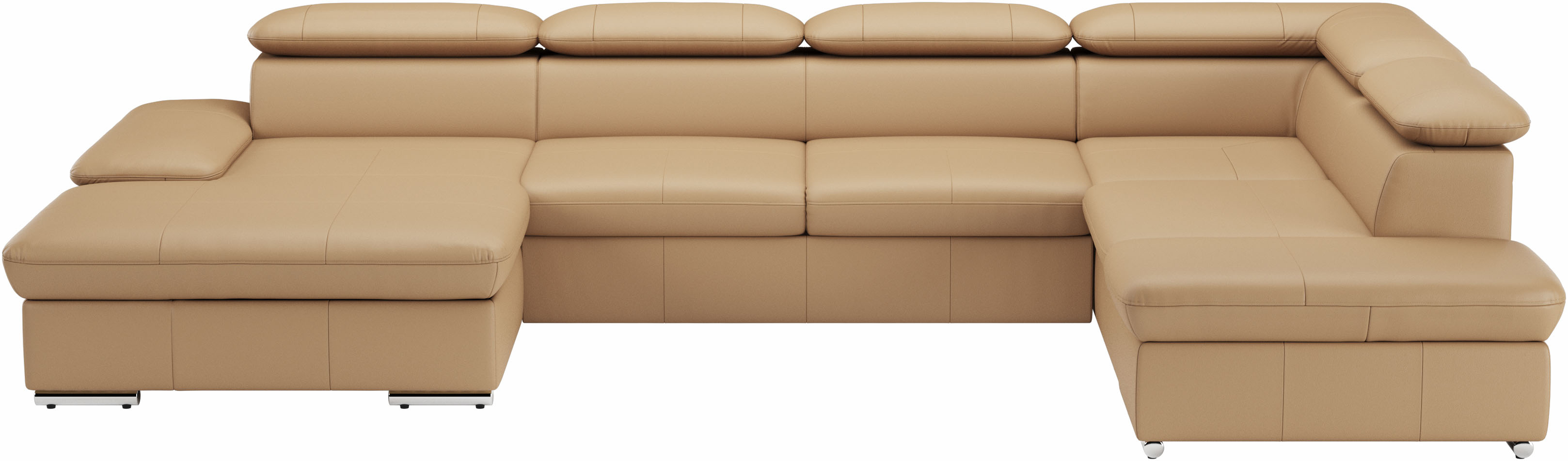 sit&more Wohnlandschaft "Valantine U-Form, B: 349 cm" mit Arm- & Kopfteilverstellung, optional mit Schlaffunktion