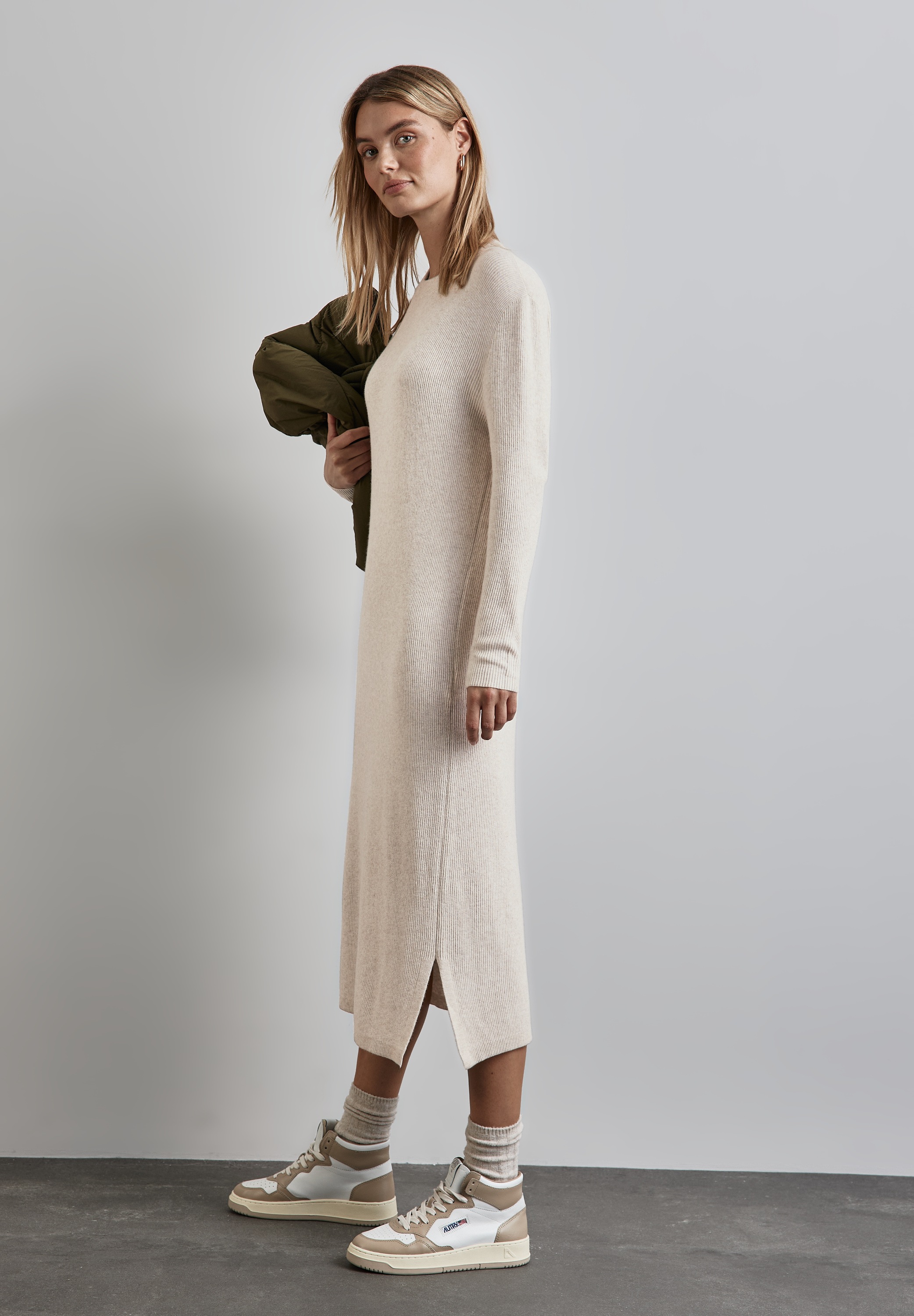 STREET ONE Strickkleid Reißverschlusstaschen soft und trageangenehm günstig online kaufen