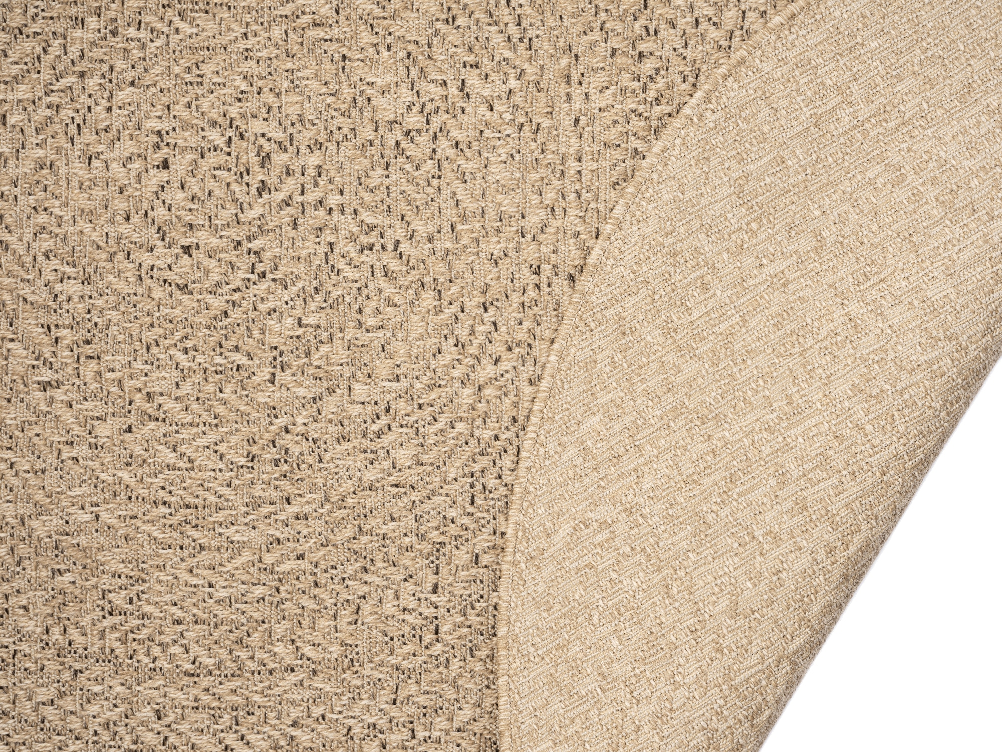 merinos Teppich »Kenzy 2«, 1 mm Höhe, robuster In- und Outdoor Teppich im natürlichen Jute-Look, wetterfest