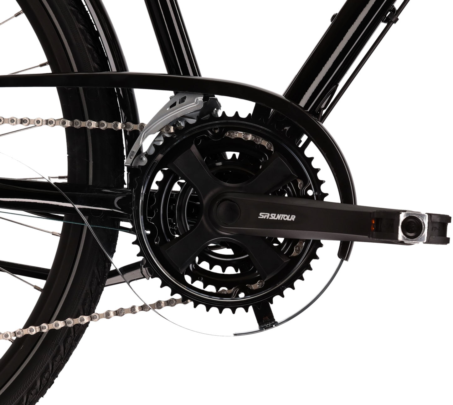 Kross Trekkingrad »Trekkingrad Trans 5.0 schwarz 24 Gänge«, 24 Gang, Shimano, DEORE M592 Schaltwerk, Kettenschaltung
