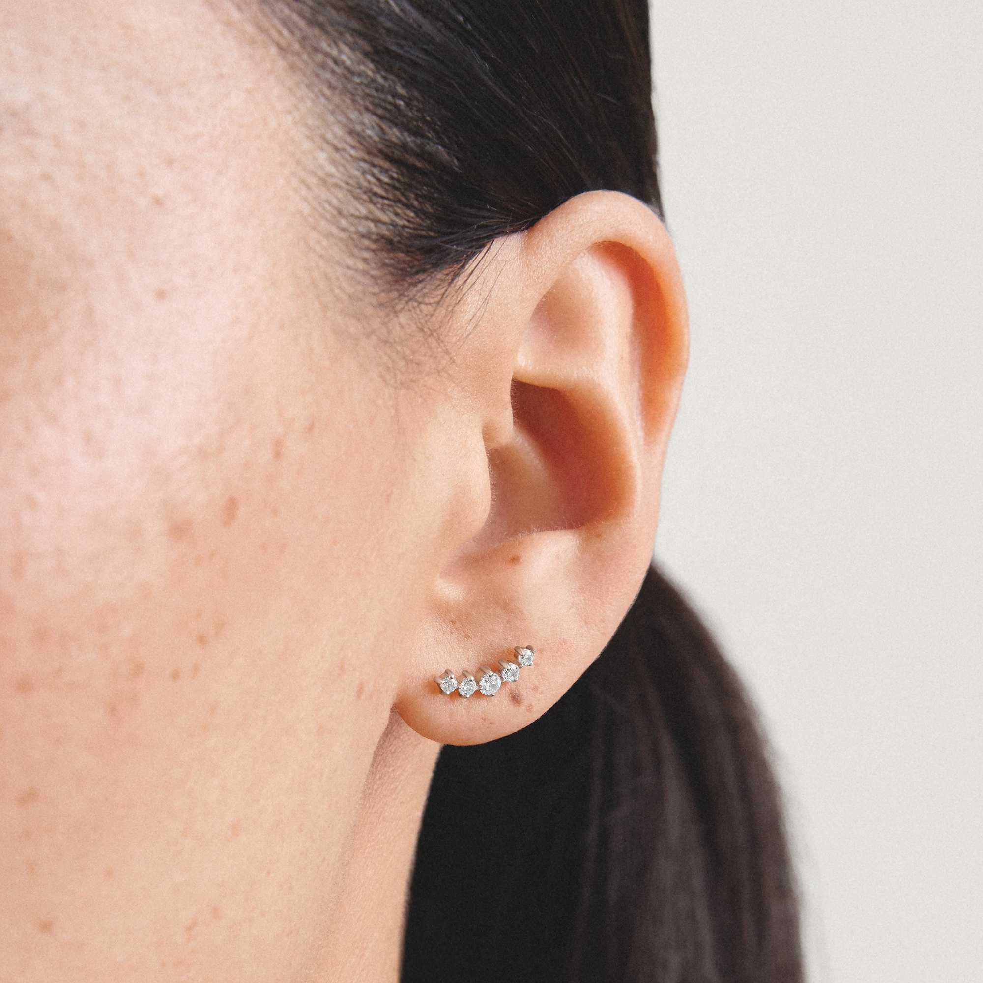 THOMAS SABO Paar Ohrstecker »gebogen, mit Zirkonia« mit Zirkonia (synth.)