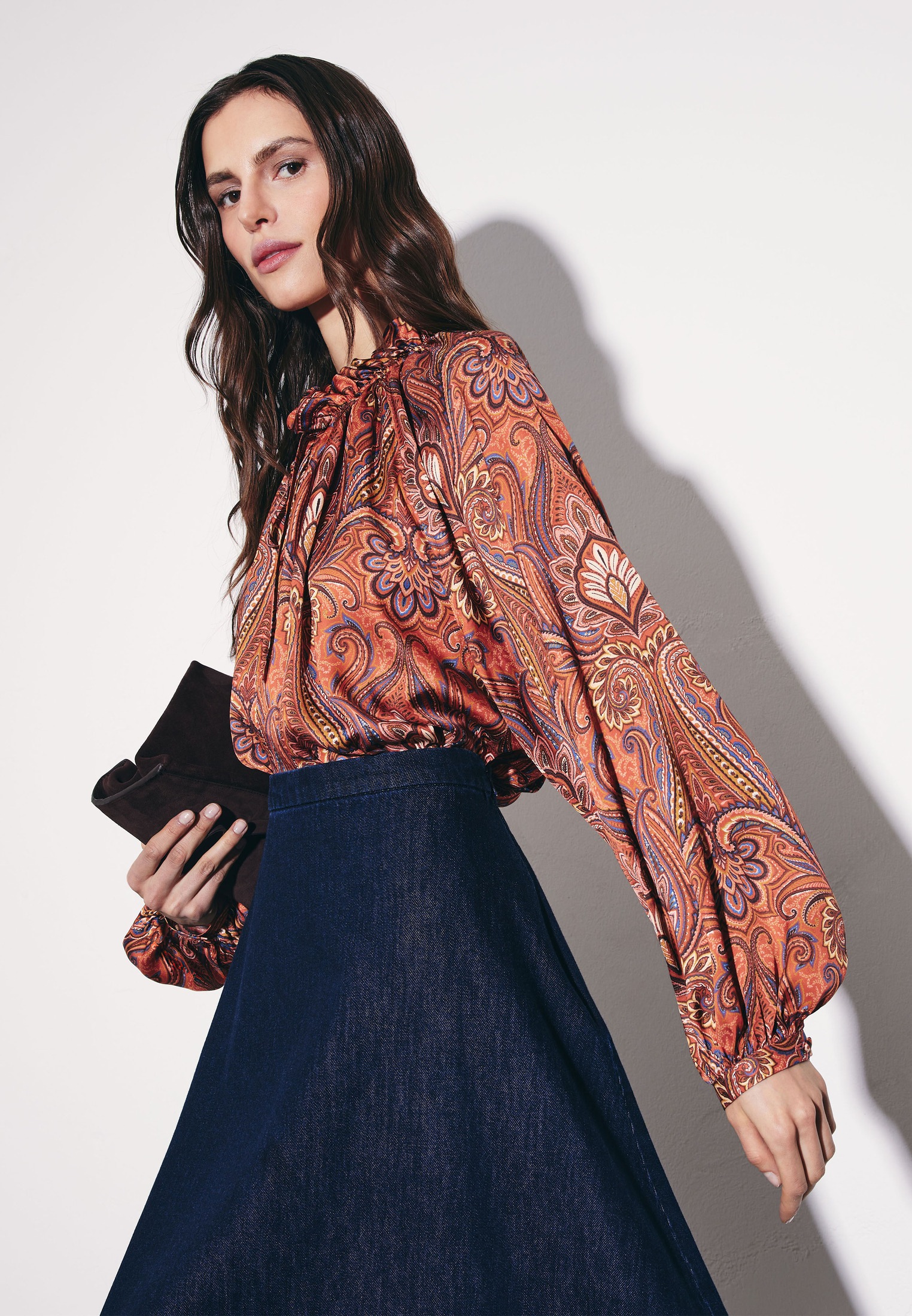 Thumbnail - seidensticker Rüschenbluse 1/1 Stehkragen Druck