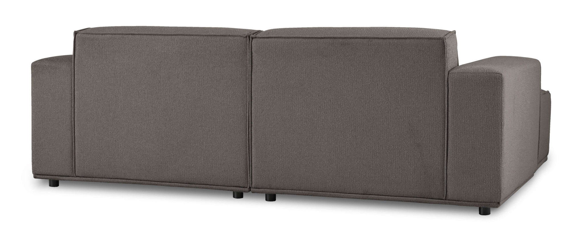 Home affaire Ecksofa »Avelin, 228 cm, L-Form, Chenille, Struktur-Boucle«, mit Wellenunterfederung, Kedernaht, bodentief, Skandi-Design