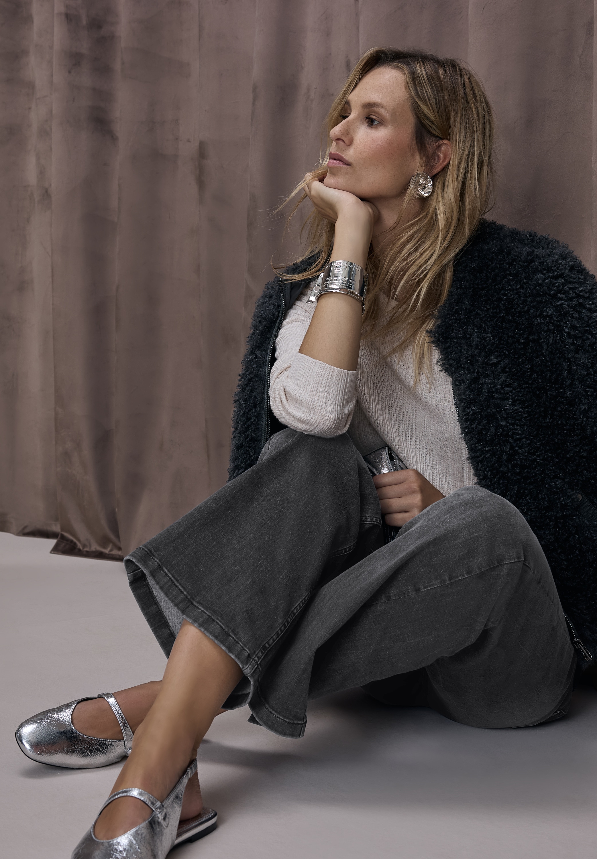 STREET ONE 5-Pocket-Jeans »Style Wide Leg« Wide Leg mit Stretch