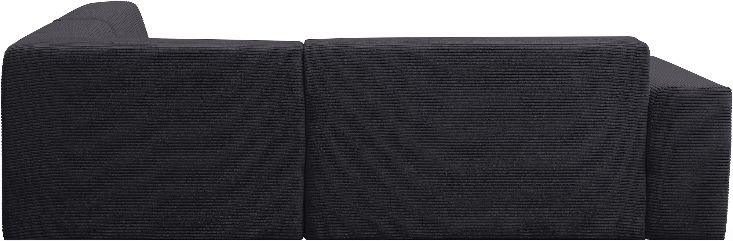WERK2 Ecksofa »Zeus-M, B/T: 251/262 cm, tolles Sofa mit schönen Details, L-Form« Curvy Trend Garnitur, urbane Optik, komfortable Wellenunterfederung