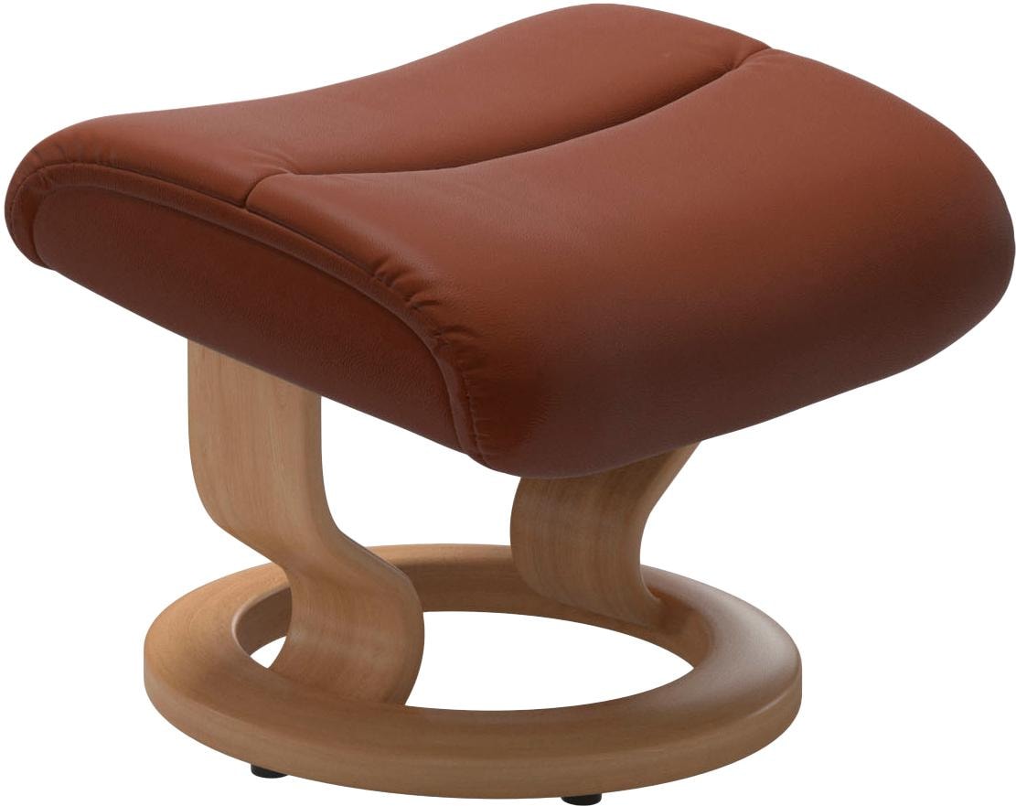 Stressless® Relaxsessel »View«, (Set, Relaxsessel mit Hocker), mit Classic Base, Größe M,Gestell Eiche