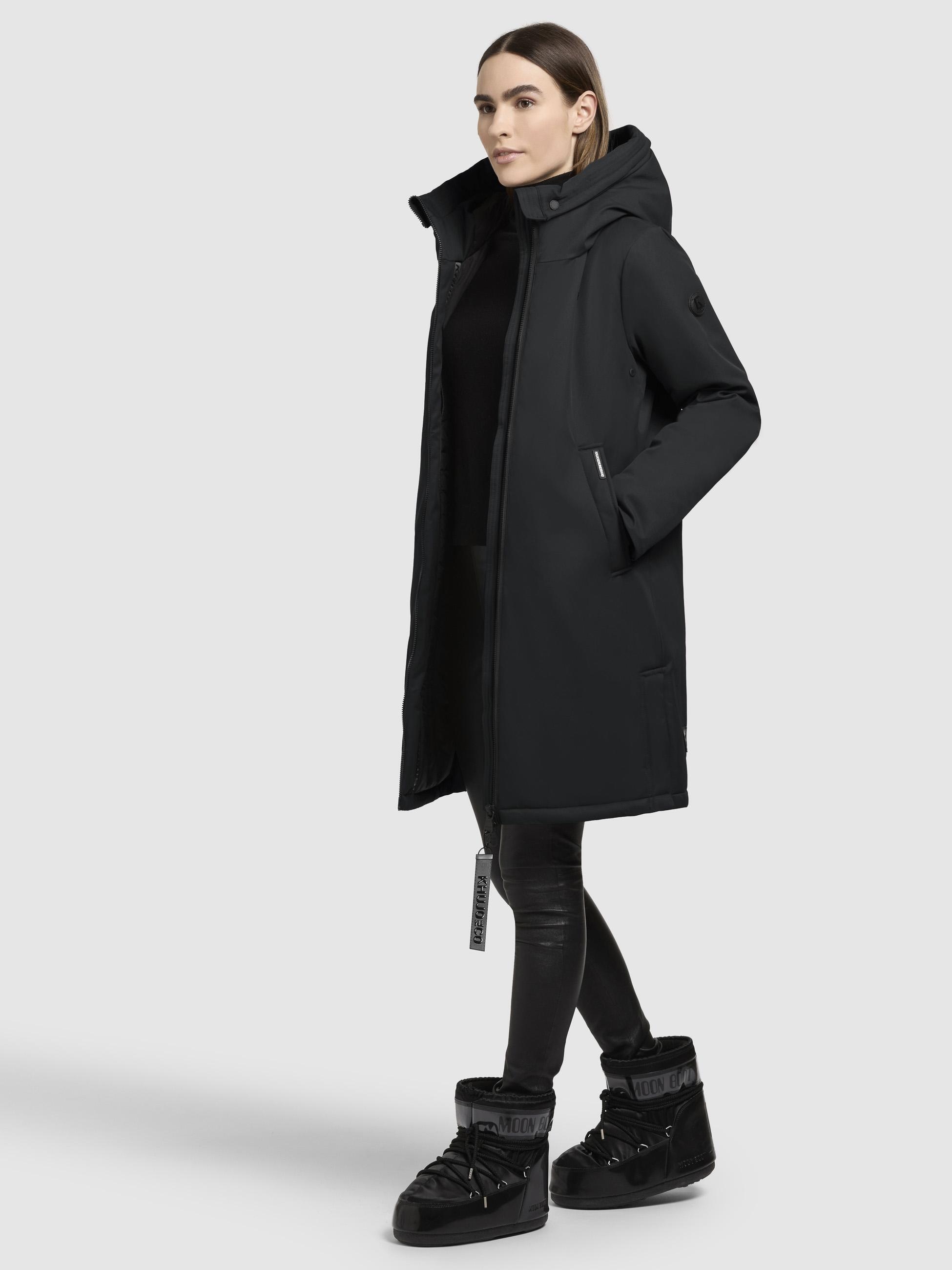khujo Kurzmantel »Yaak3-YM«, urbaner Damen Parka mit gestepptem Innenfutter