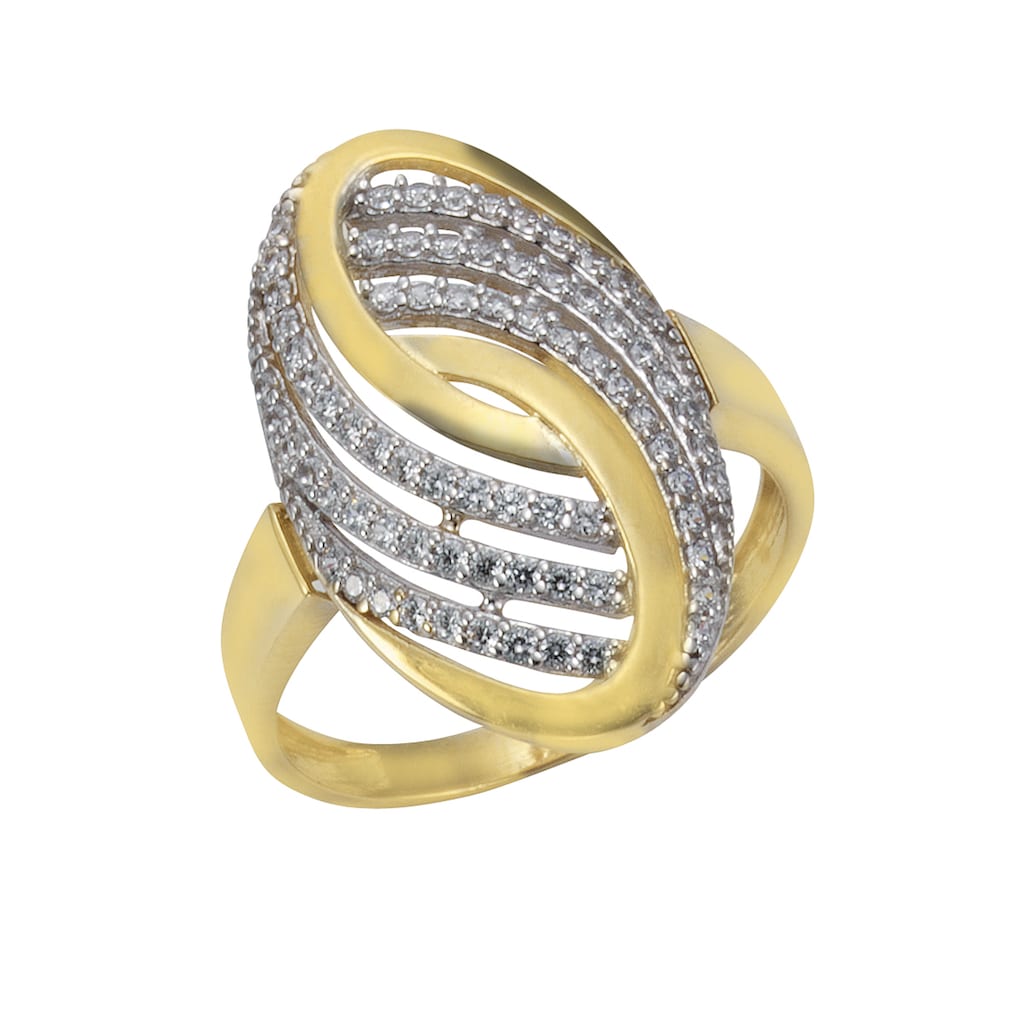 Fascination by Ellen K. Fingerring »375 GG bicolor Zirkonia«