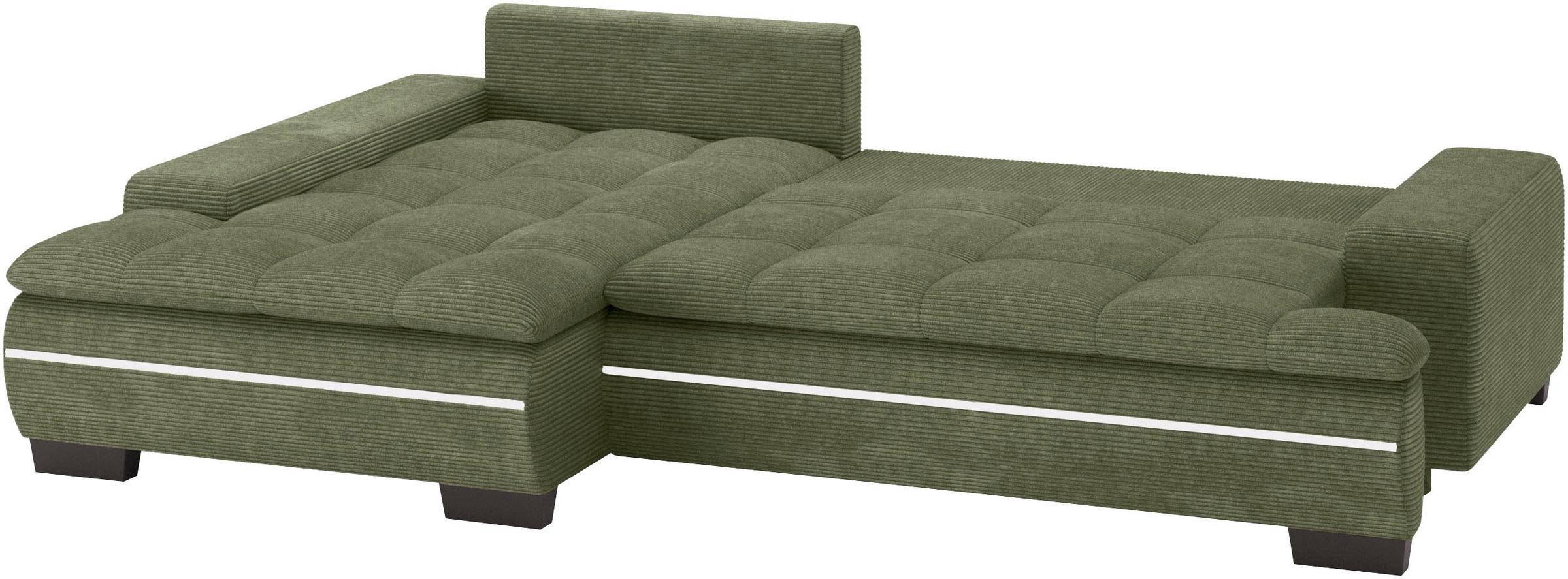 Mr. Couch Ecksofa »Haiti II, L-Form«, RGB-LED Beleuchtung, Kaltschaum, wahlweise mit Bett, Bettkasten