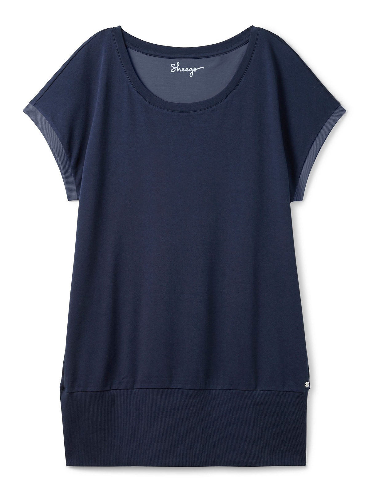 Sheego Shirtkleid »Große Größen«, mit Eingrifftaschen, aus weichem Material  online bestellen | BAUR | T-Shirts
